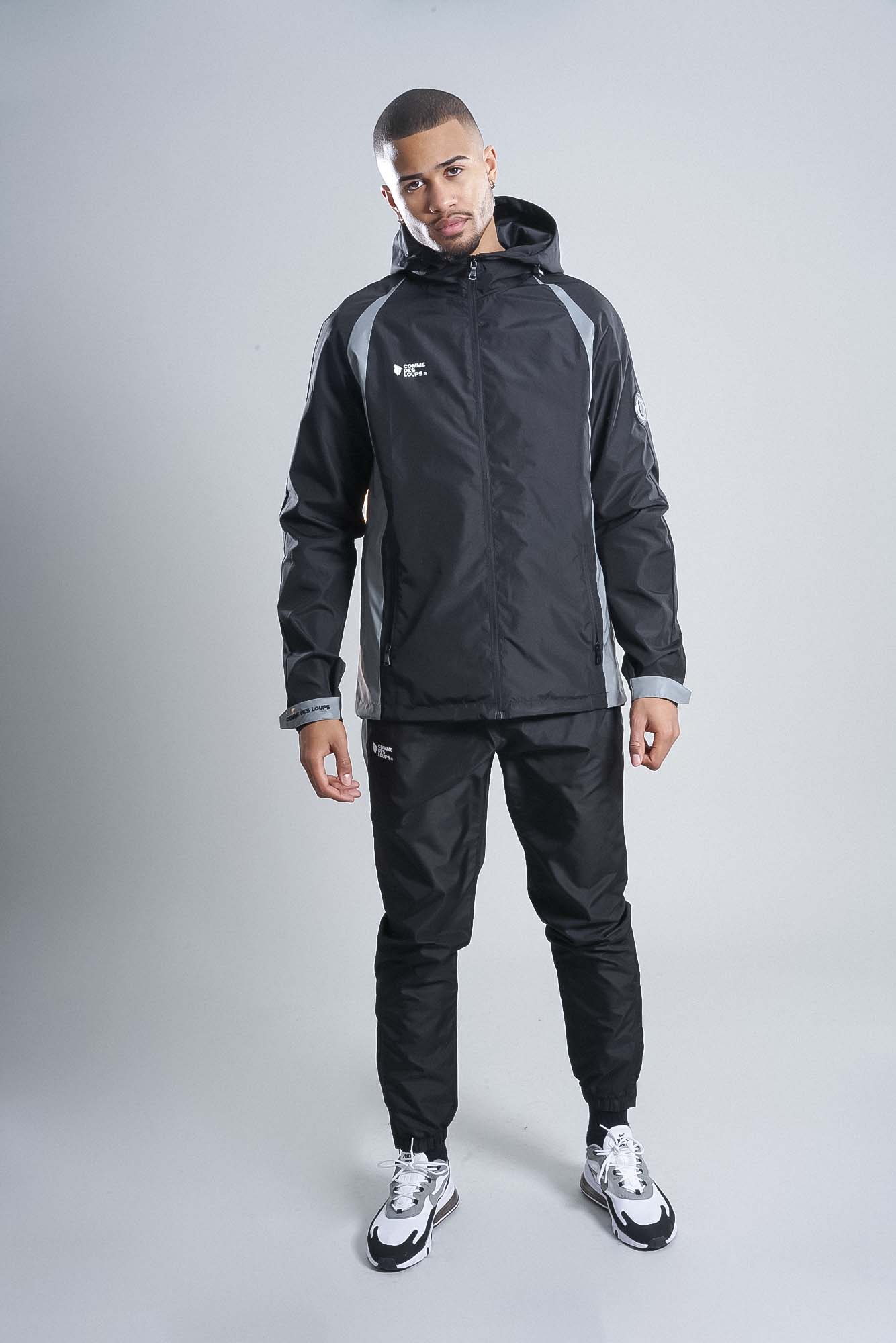 Survetement Capuche QUEEN Noir / Réflector Unisex