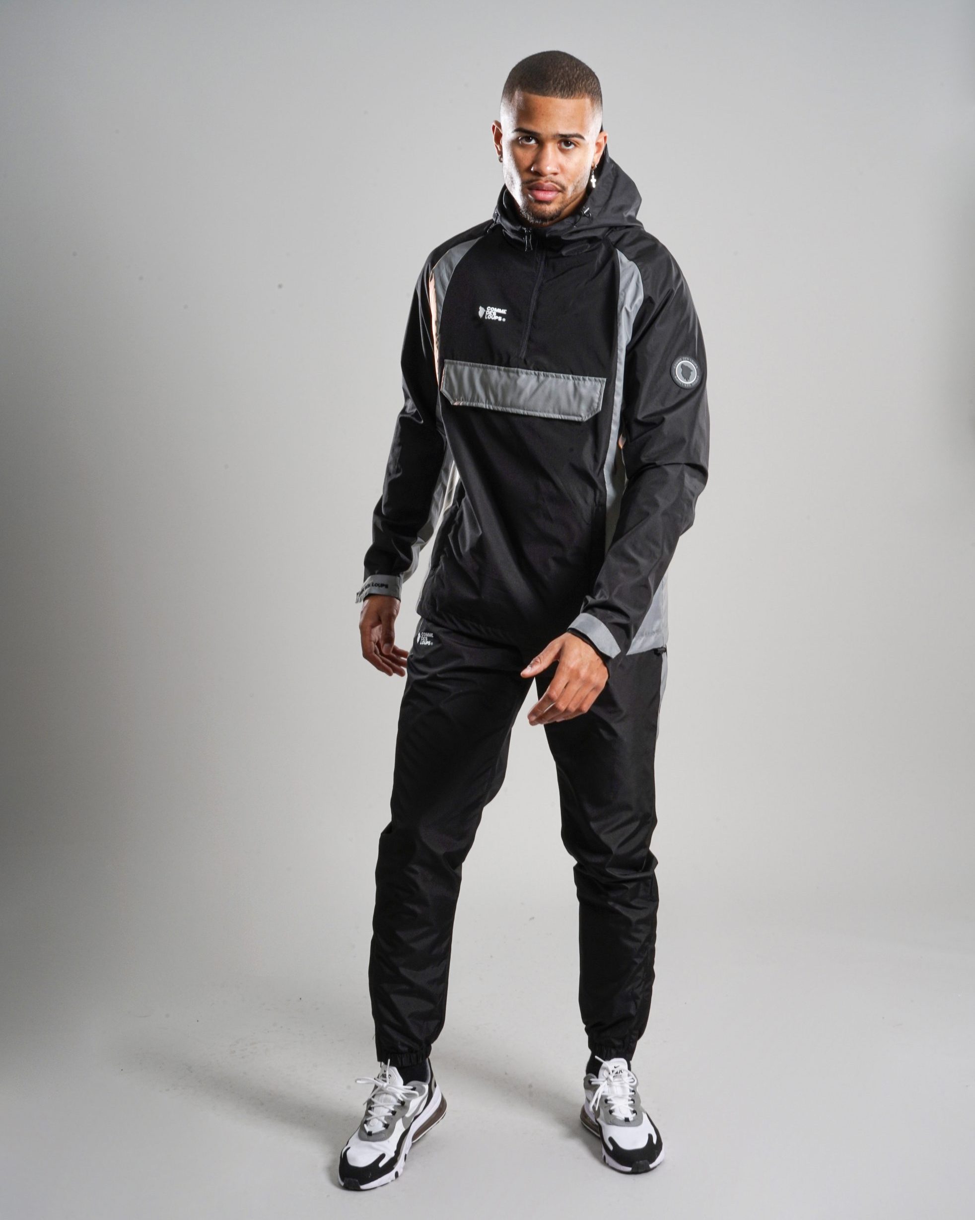 Survetement Capuche BRONX Noir / Réflector Unisex