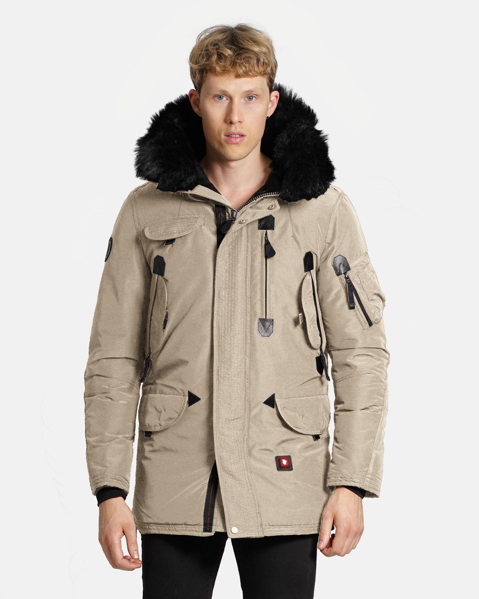 Doudoune Chauffante Capuche COPENHAGEN Beige