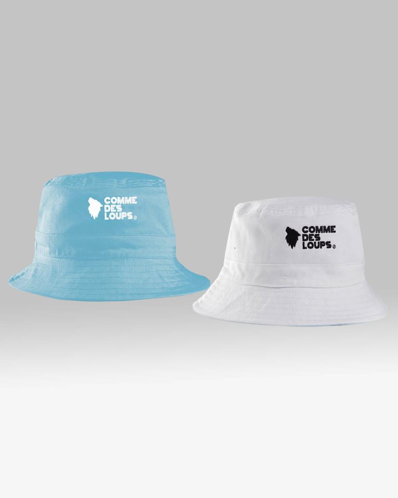 Bob Reversible Comme des loups Bleu/Blanc