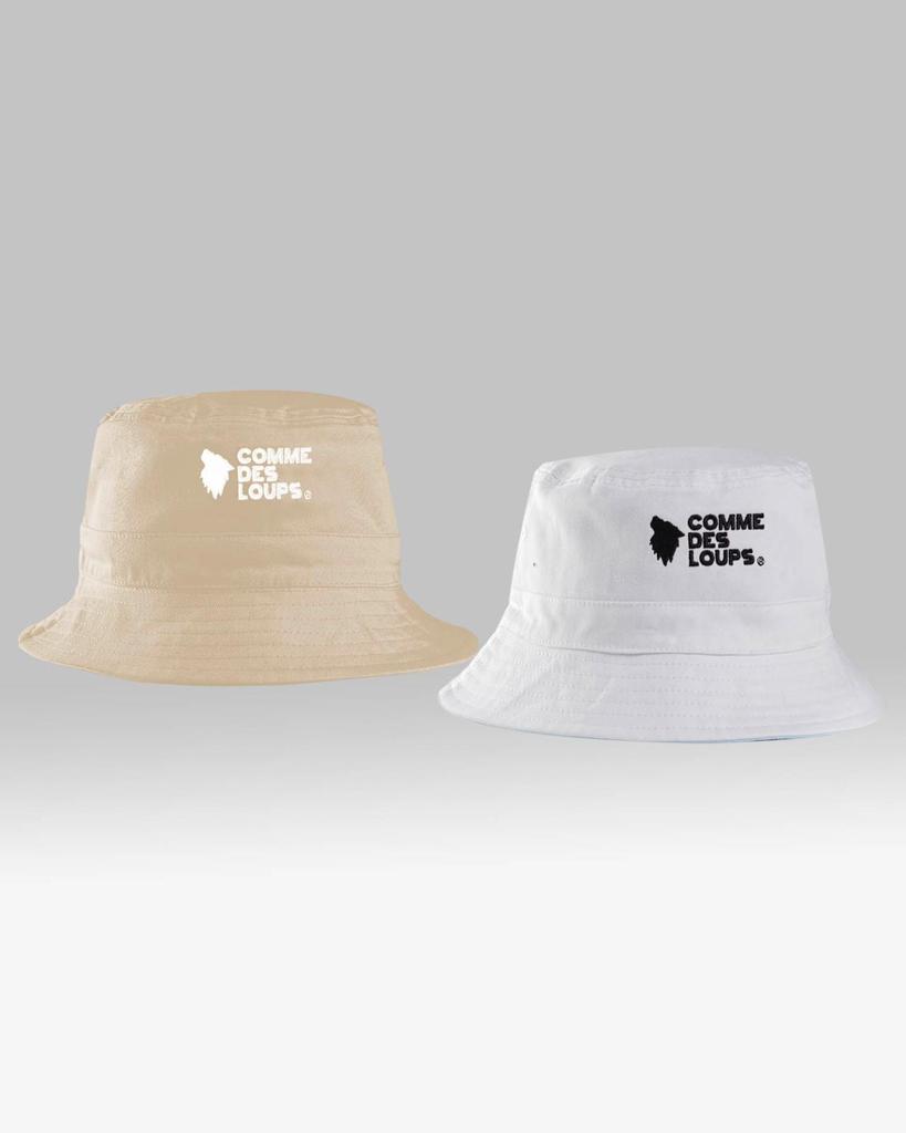 Bob Reversible Comme des loups Beige/Blanc