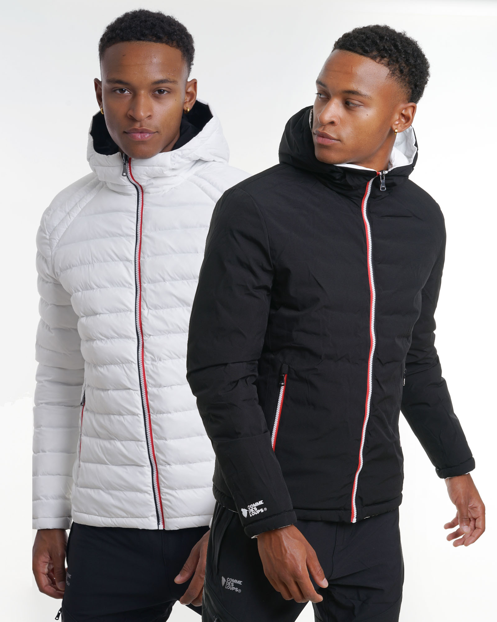 Doudoune Réversible homme ROME Blanc / Noir