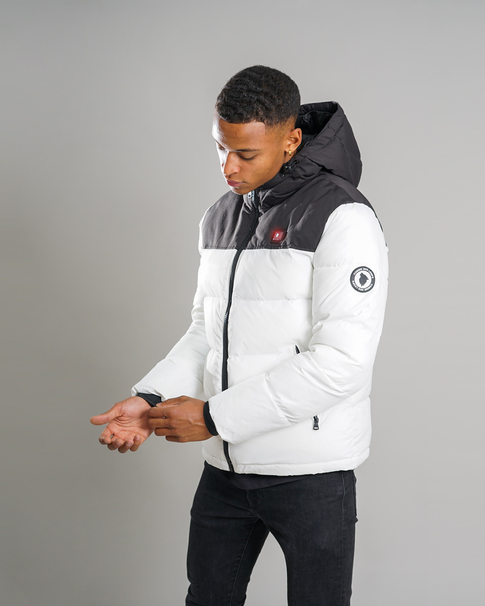 Doudoune Chauffante Capuche MEGEVE Premium Blanc