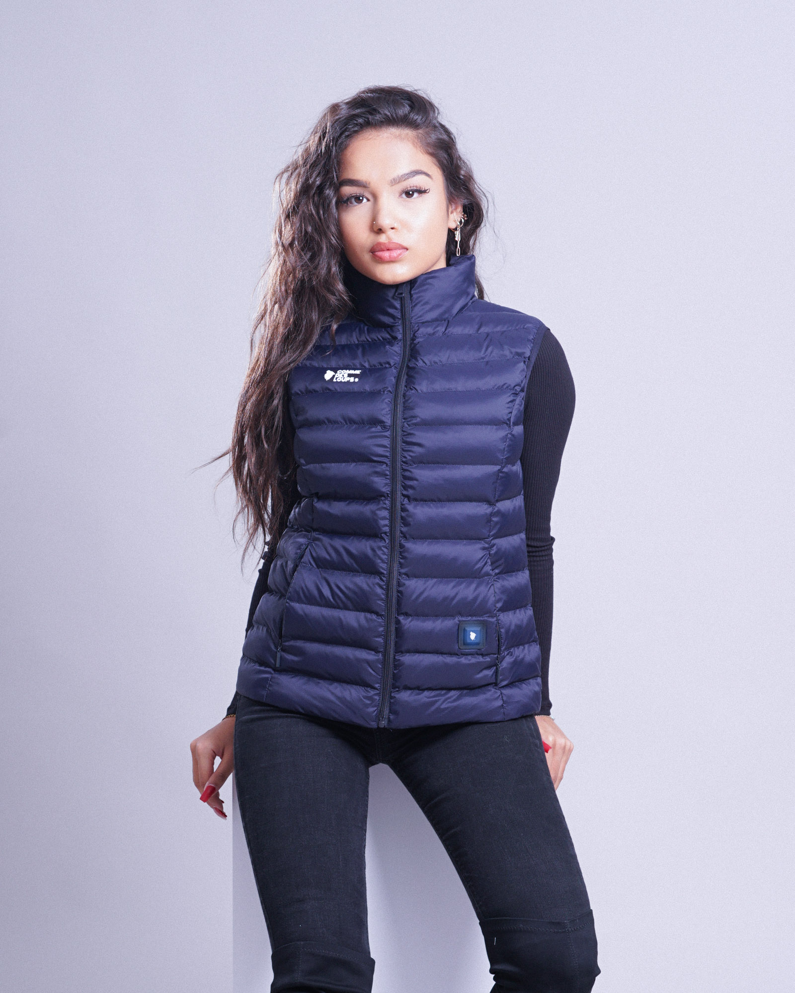Doudoune Chauffante Sans Manche PARIS Navy