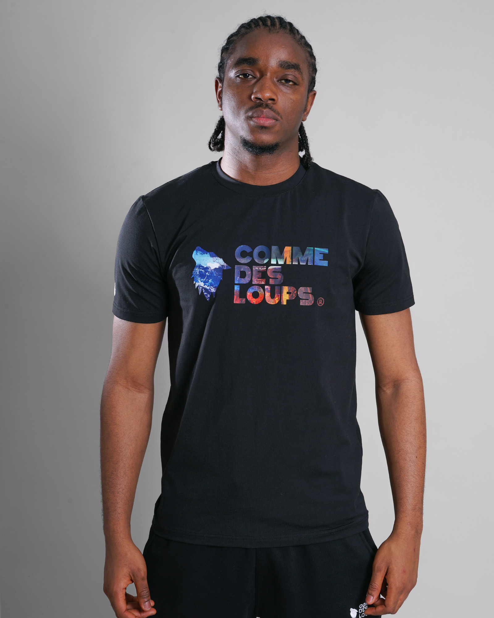 Tee-Shirt Comme Des Loups Mountain Noir