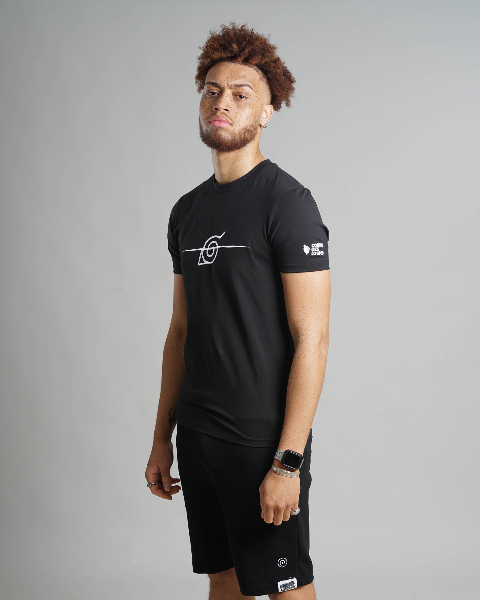 tshirt short rond black 1