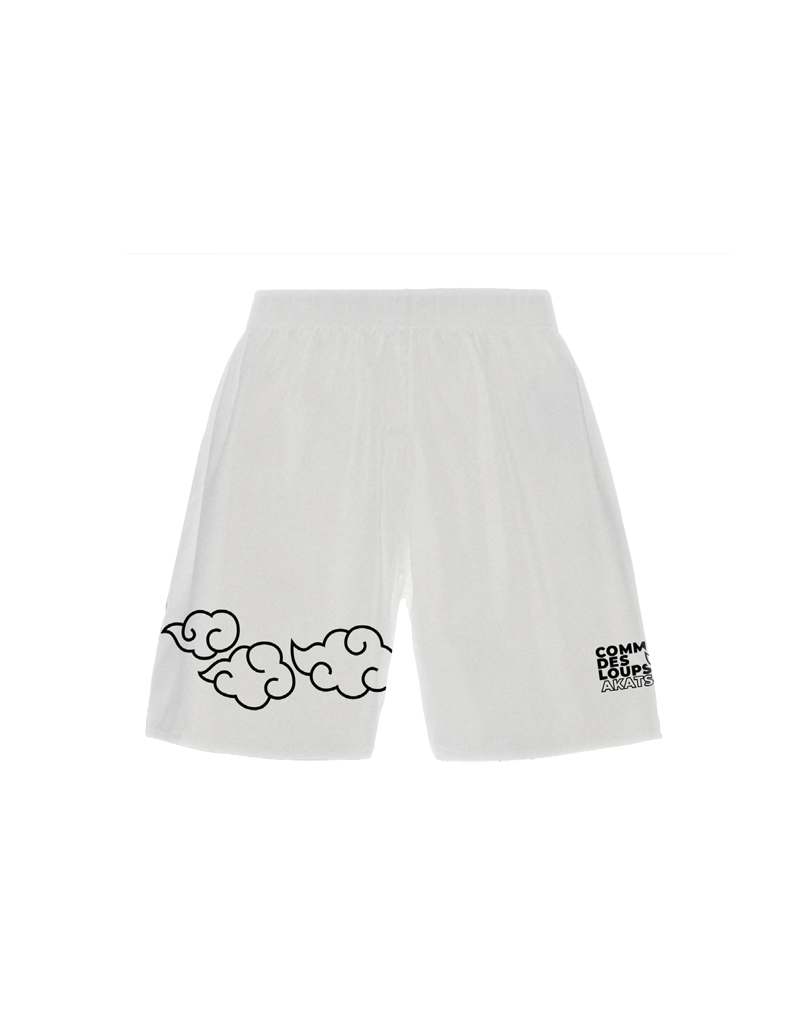 Short Comme des loups x Naruto AKATSUKI Blanc