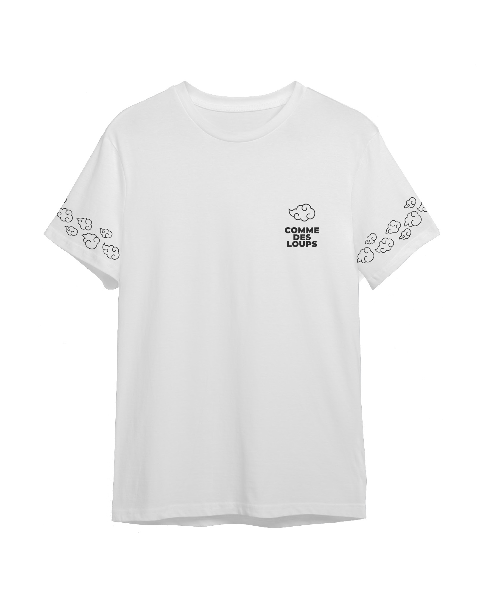 Tee-Shirt Comme des loups x Naruto AKATSUKI Blanc