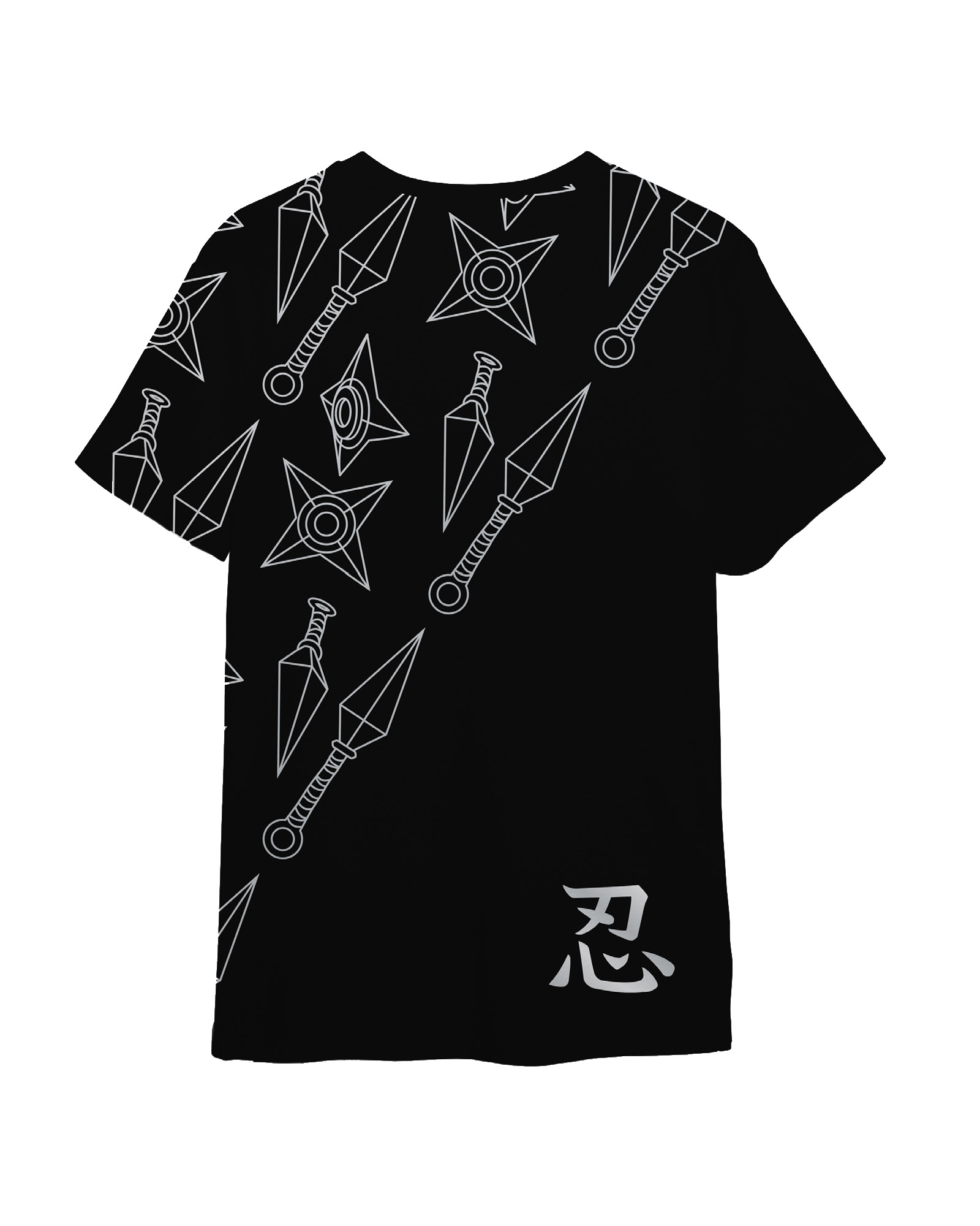 Tee-Shirt Comme des loups x Naruto SHINOBI 10 Noir