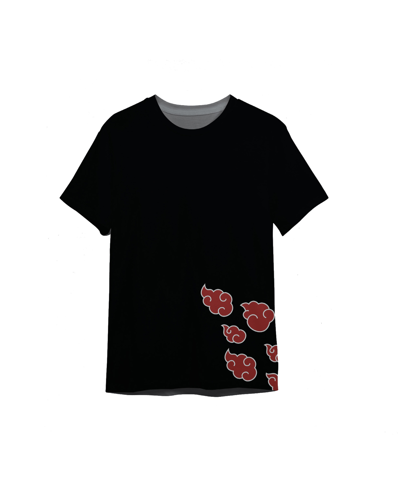 Tee-Shirt Comme des loups x Naruto AKATSUKI 5 Noir