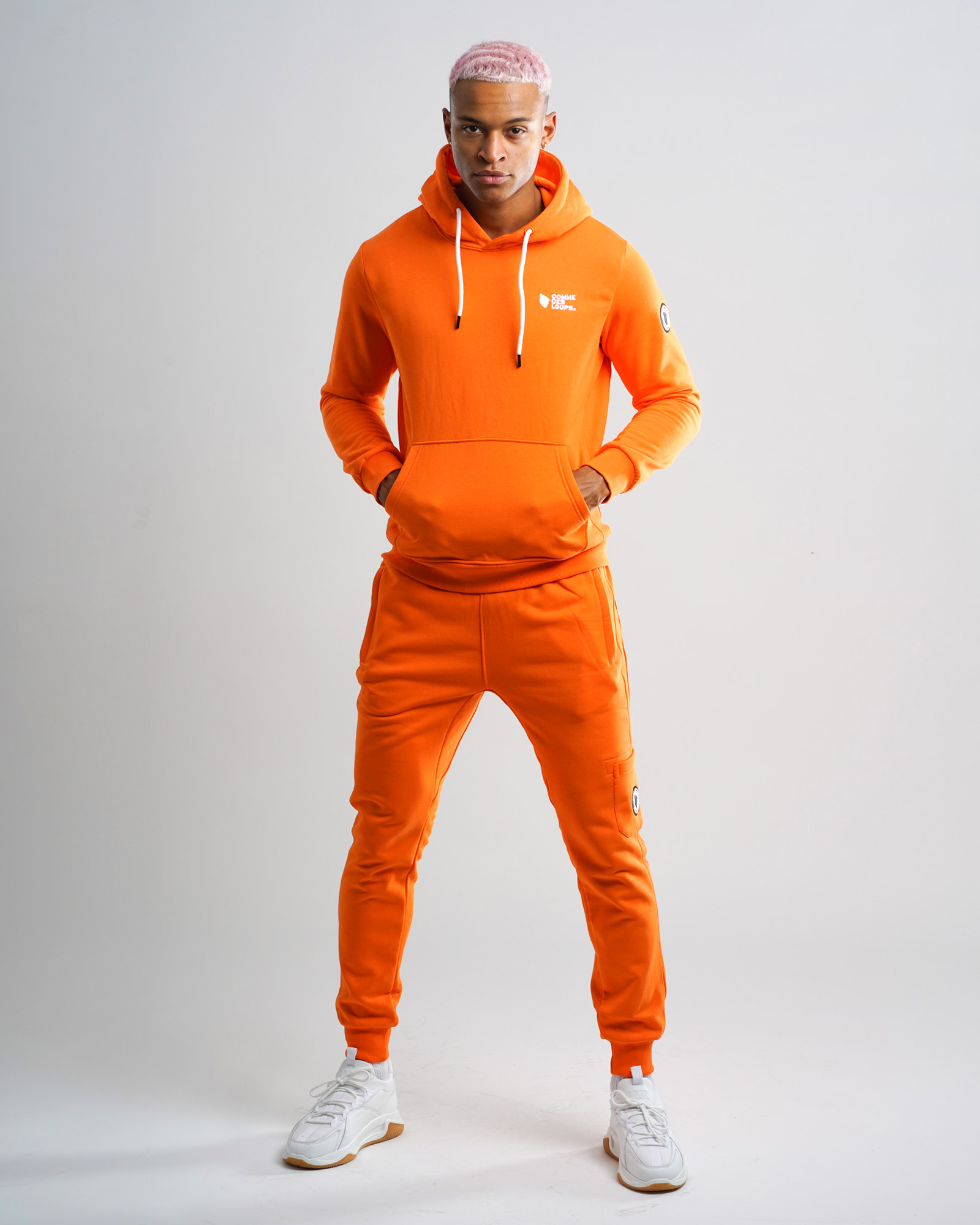 Survêtement capuche MANHATTAN Mandarine
