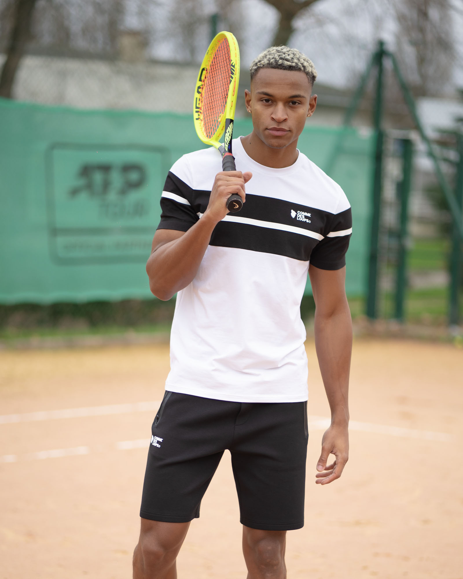 Ensemble Short T-shirt Wimbledon NOIR/BLANC