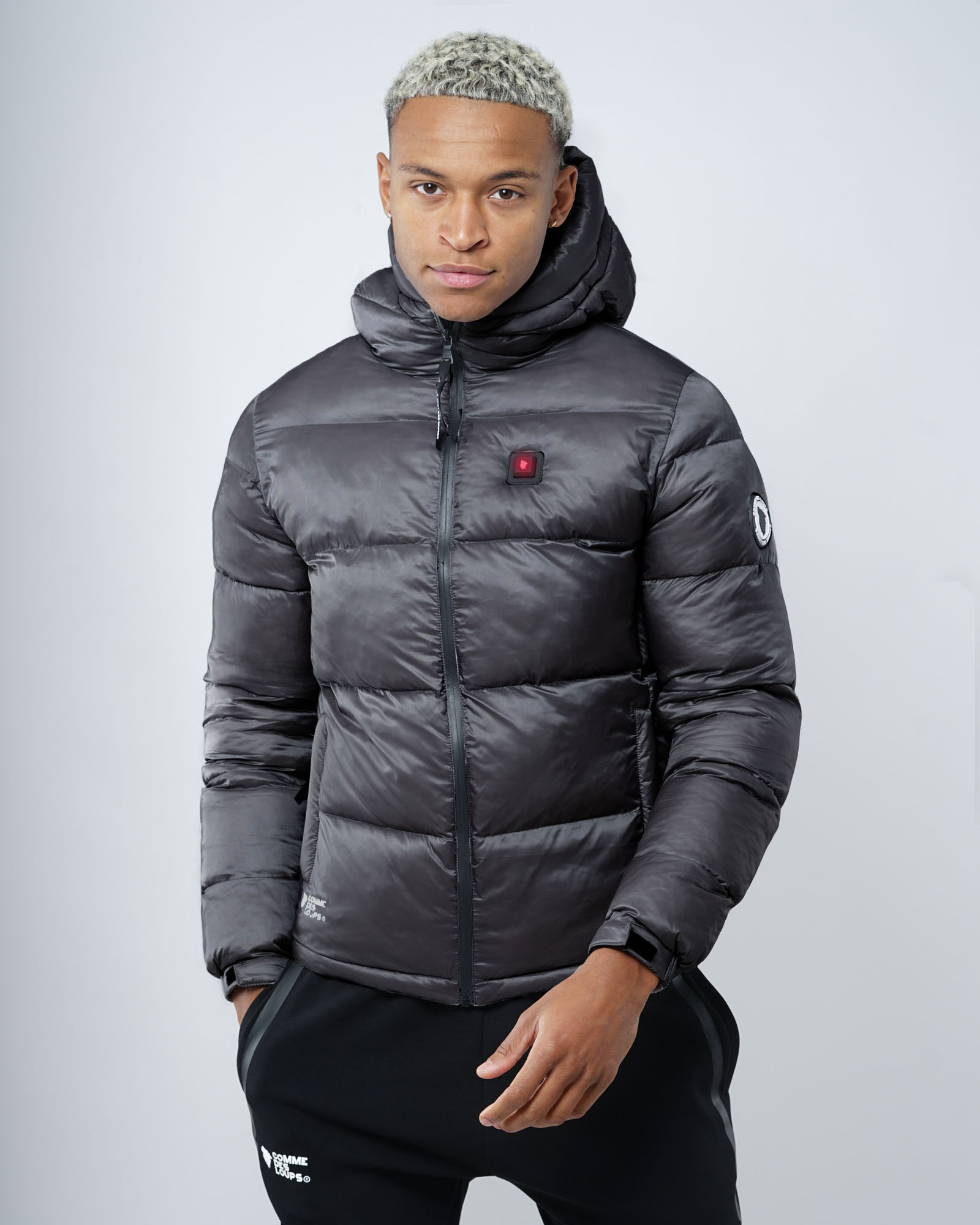 Doudoune Chauffante Capuche BIRMINGHAM Gris