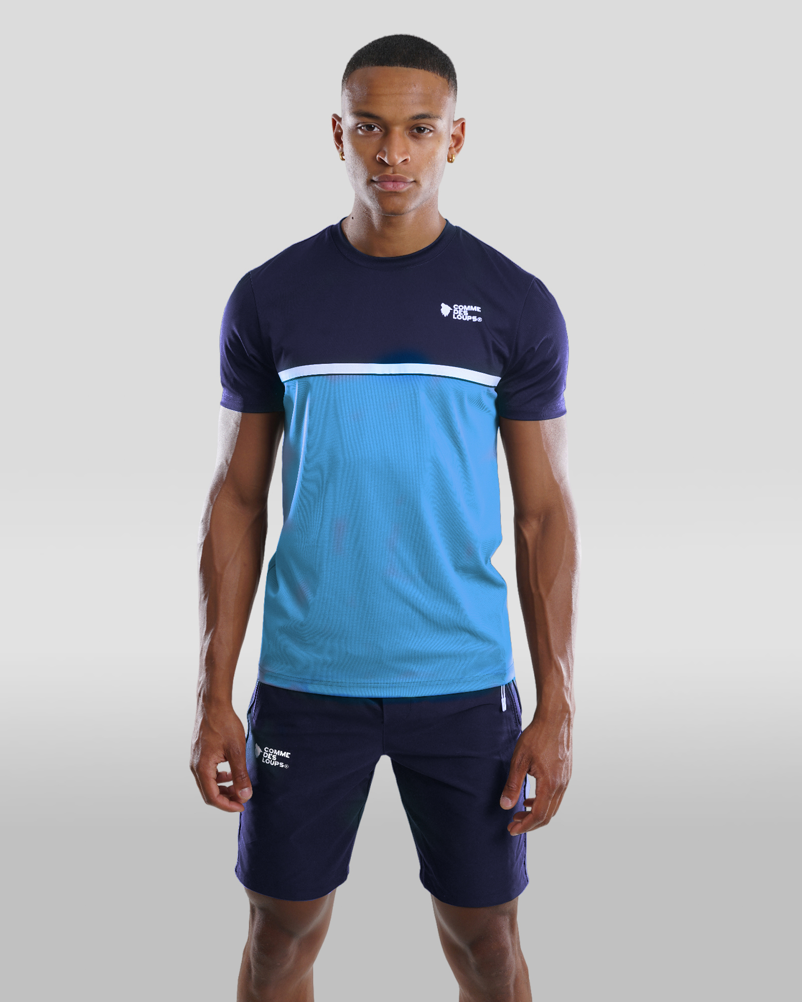 Ensemble Short Tee-Shirt Comme Des Loups Fresh Navy/Blue