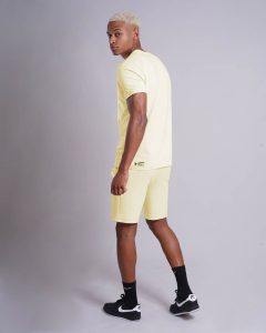 Ensemble Short Tee-Shirt Genova Jaune comme des loups