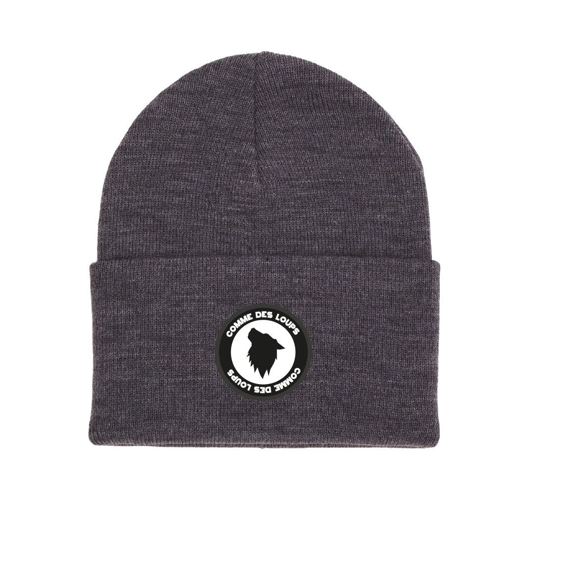BONNET COMME DES LOUPS LOGO Badge Brodé Gris