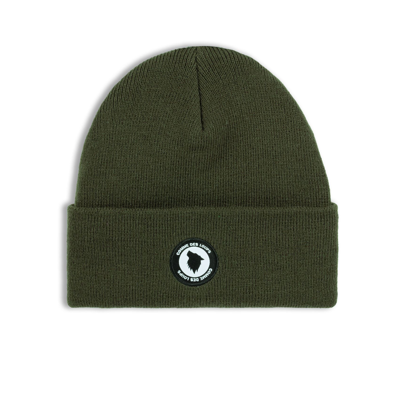 BONNET COMME DES LOUPS LOGO Badge Brodé Kaki