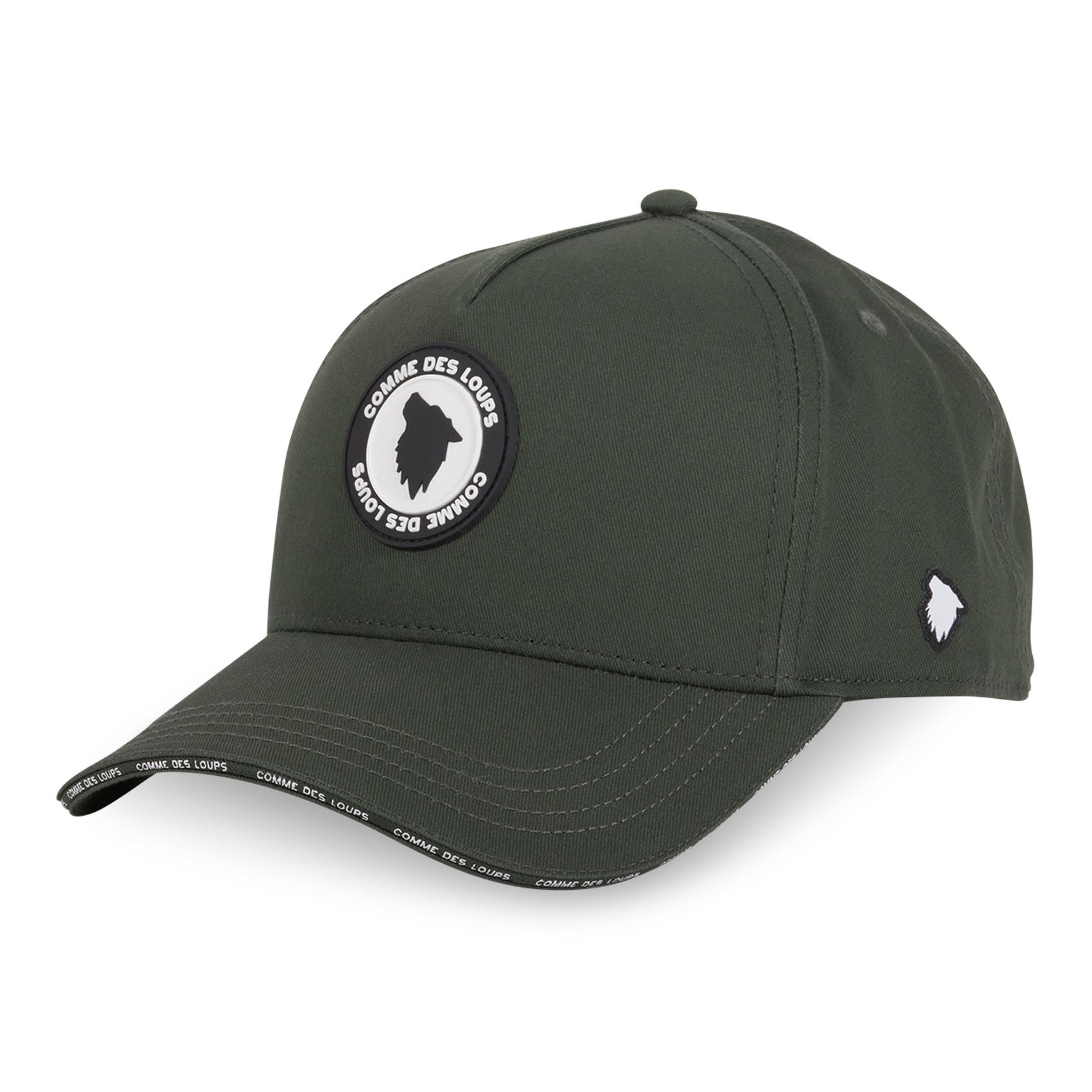 Casquette Comme Des Loups Avec Badge Rubber Kaki