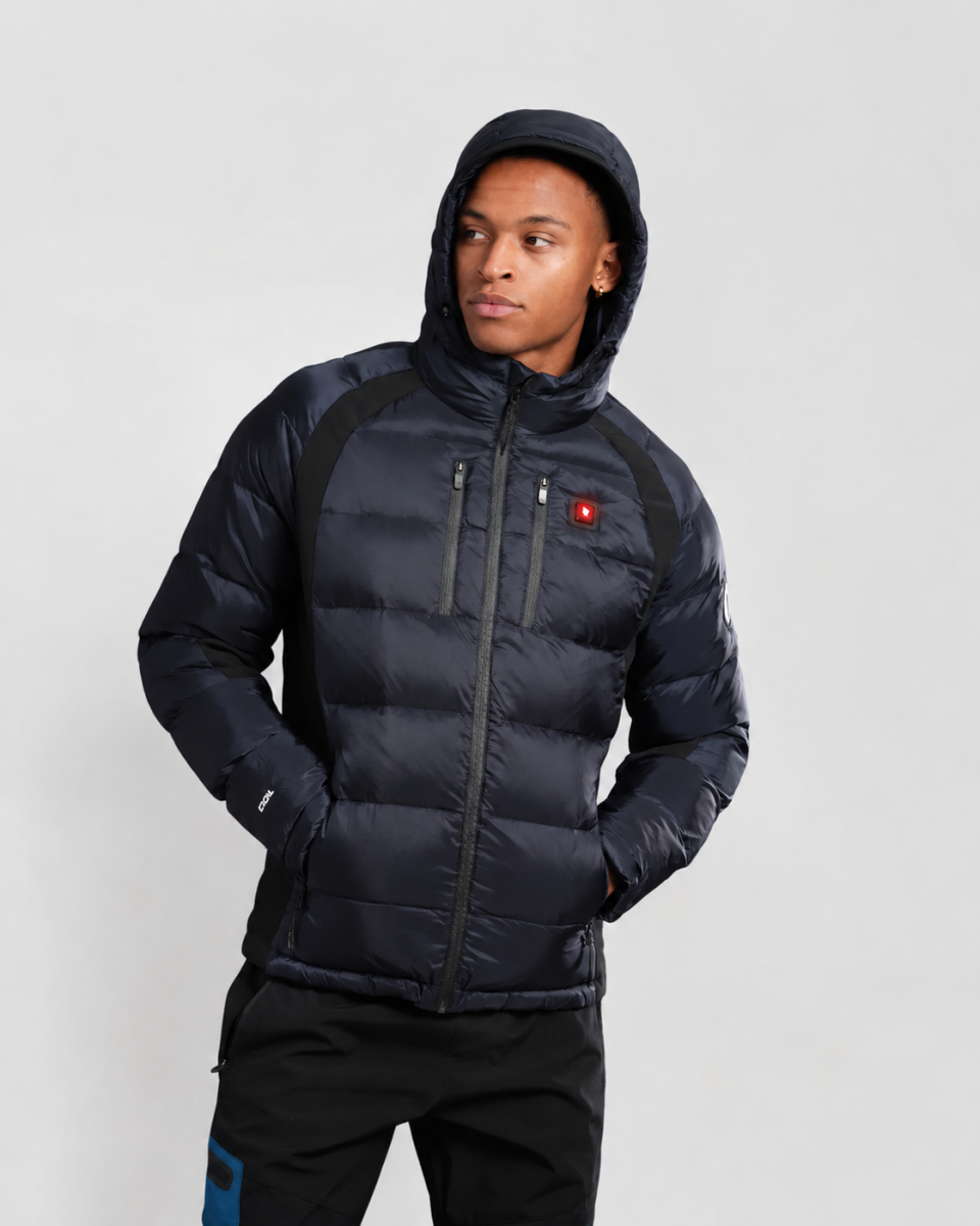 Doudoune Chauffante Capuche AVORIAZ 24 Navy