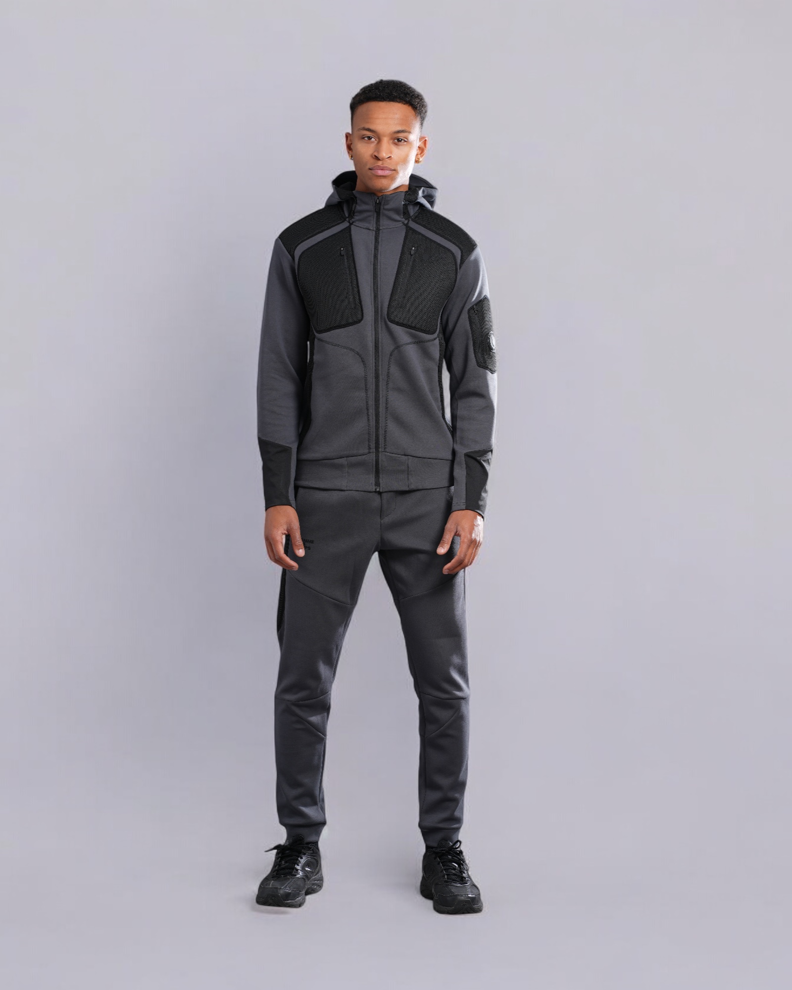 Survêtement Swoop Anthracithe Noir
