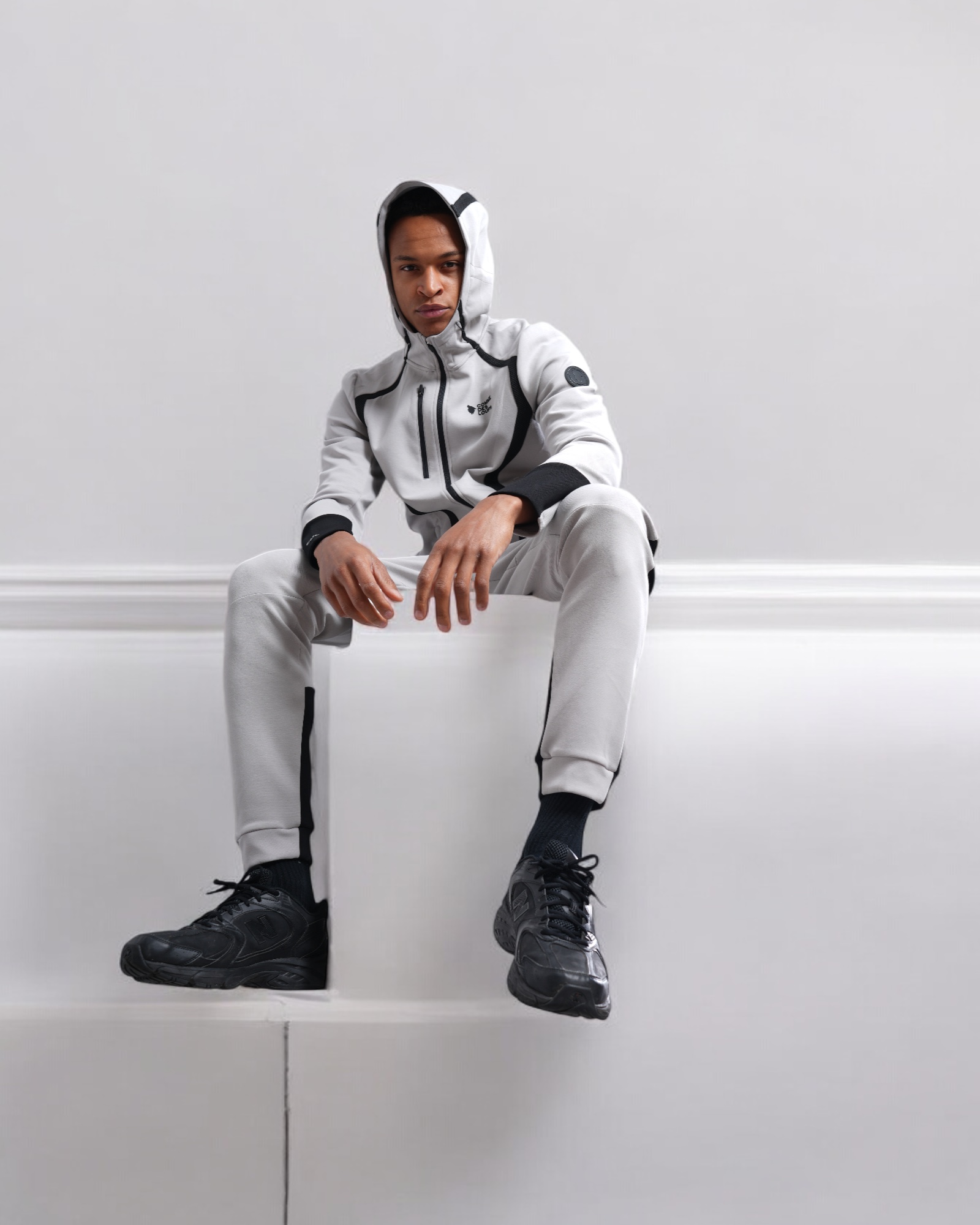 Survêtement Capuche Shifter Gris Noir