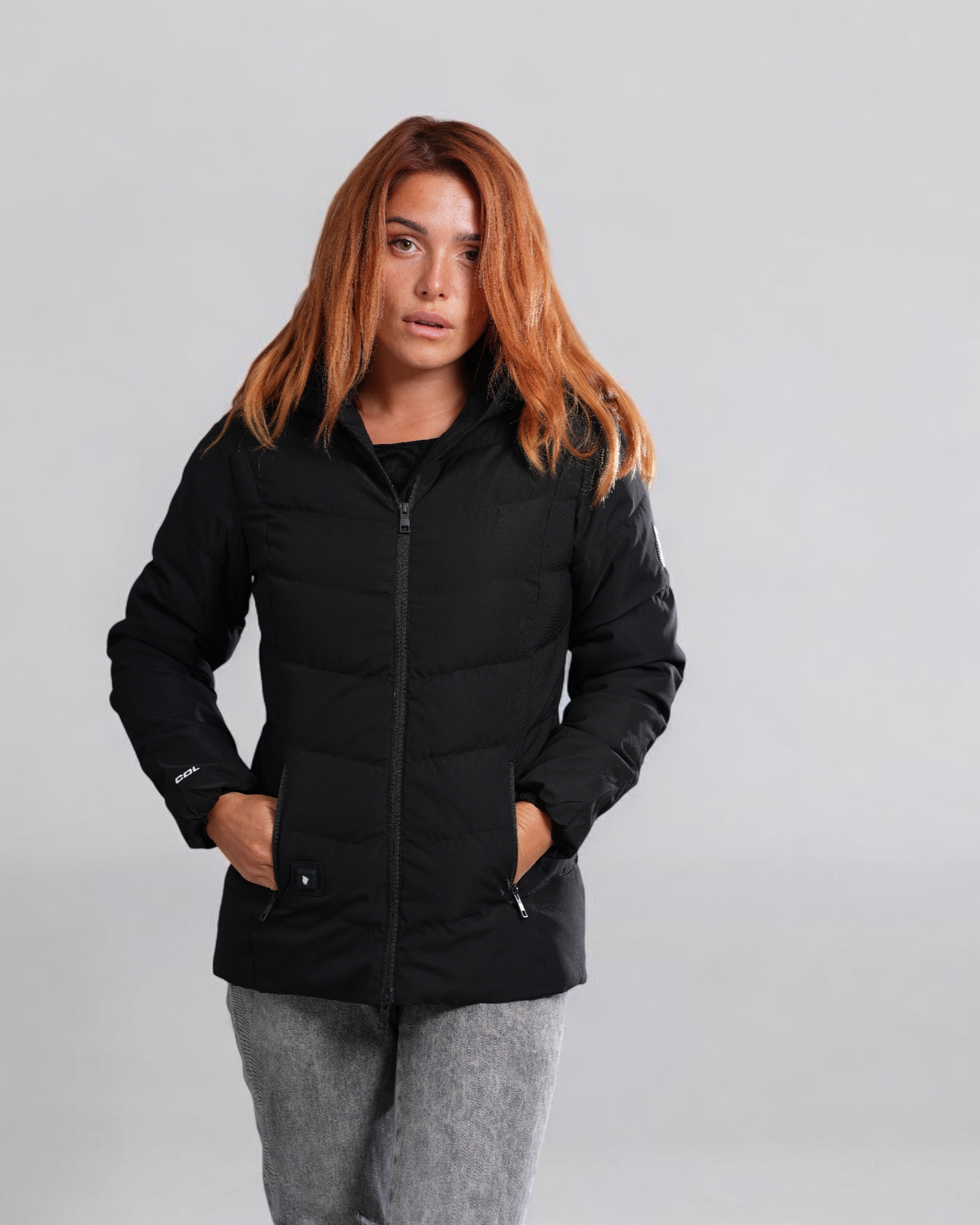 Doudoune Chauffante Capuche Femme Amel Noir