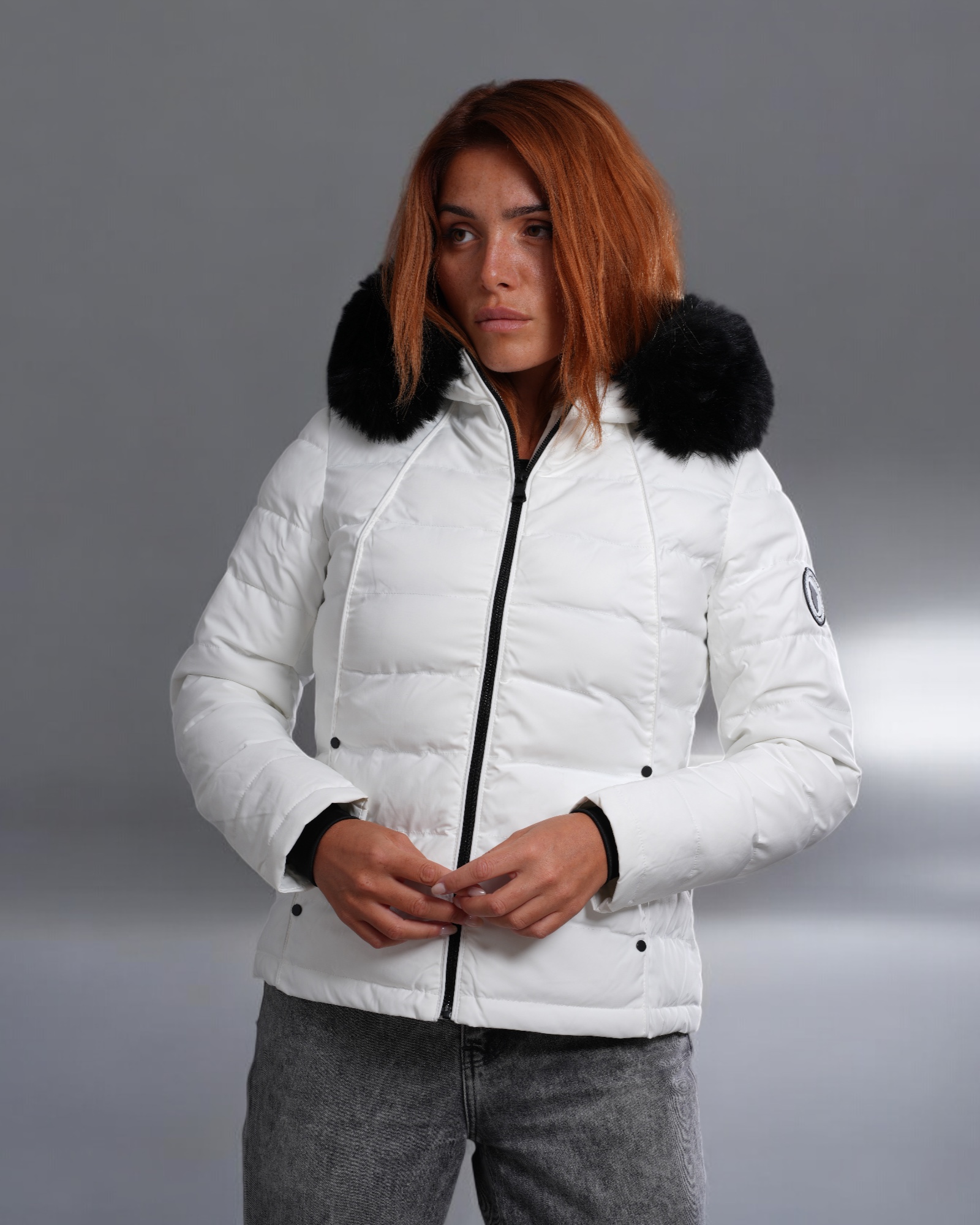 Doudoune Chauffante Capuche Femme BUDAPEST Blanc
