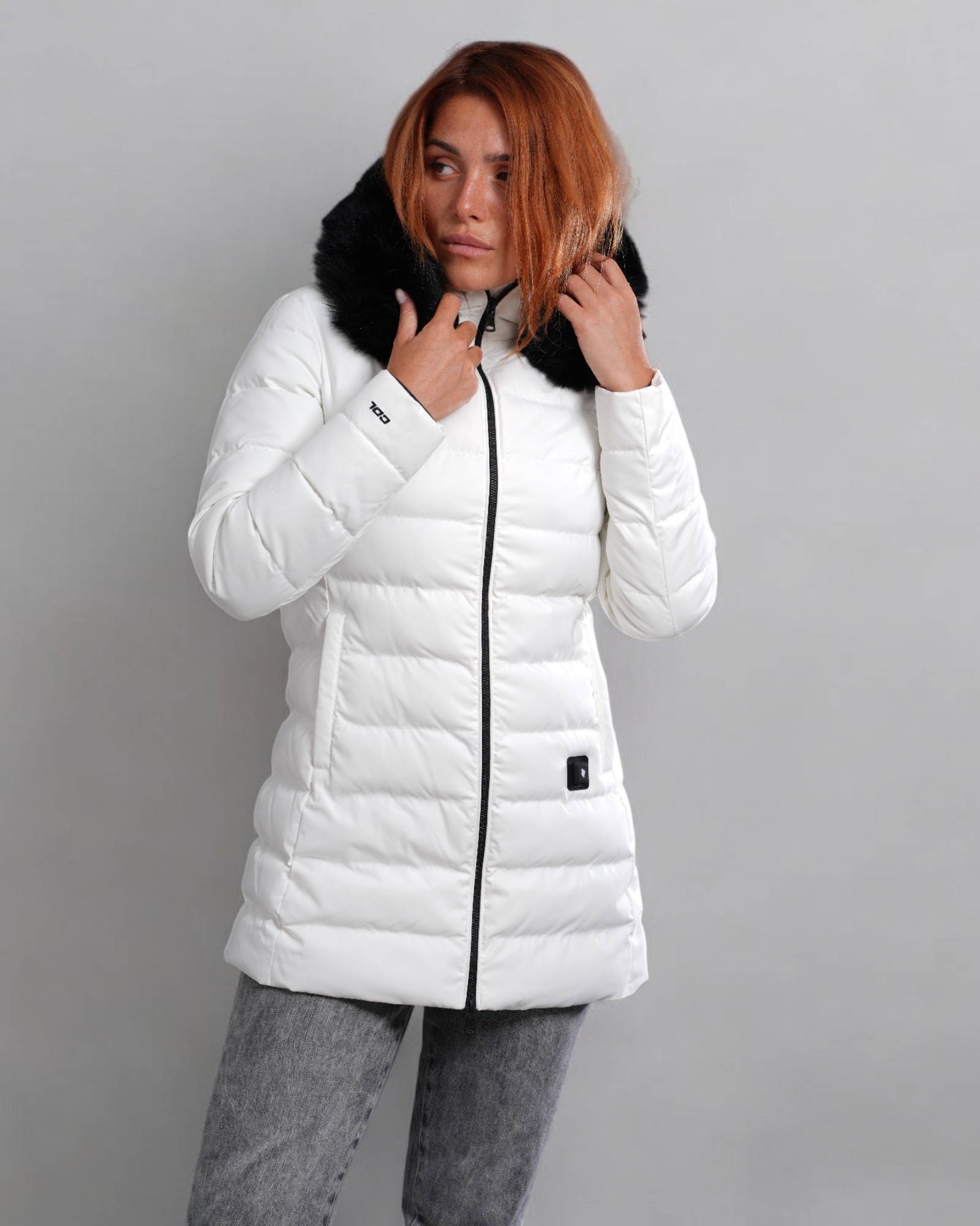 Doudoune Longue Chauffante Femme STOCKHOLM Blanc