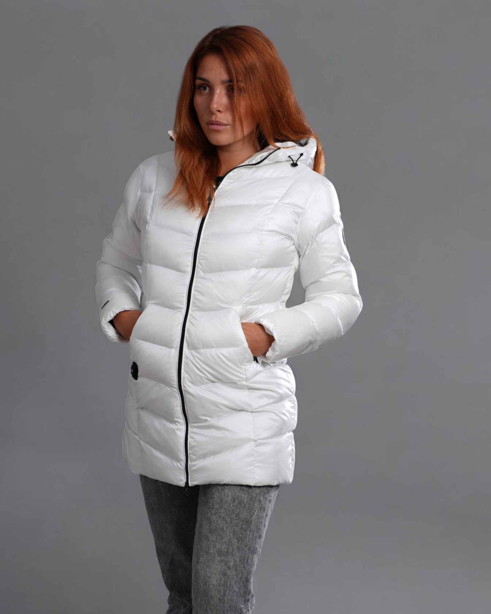 Doudoune Chauffante Longue Femme Vienne Blanc