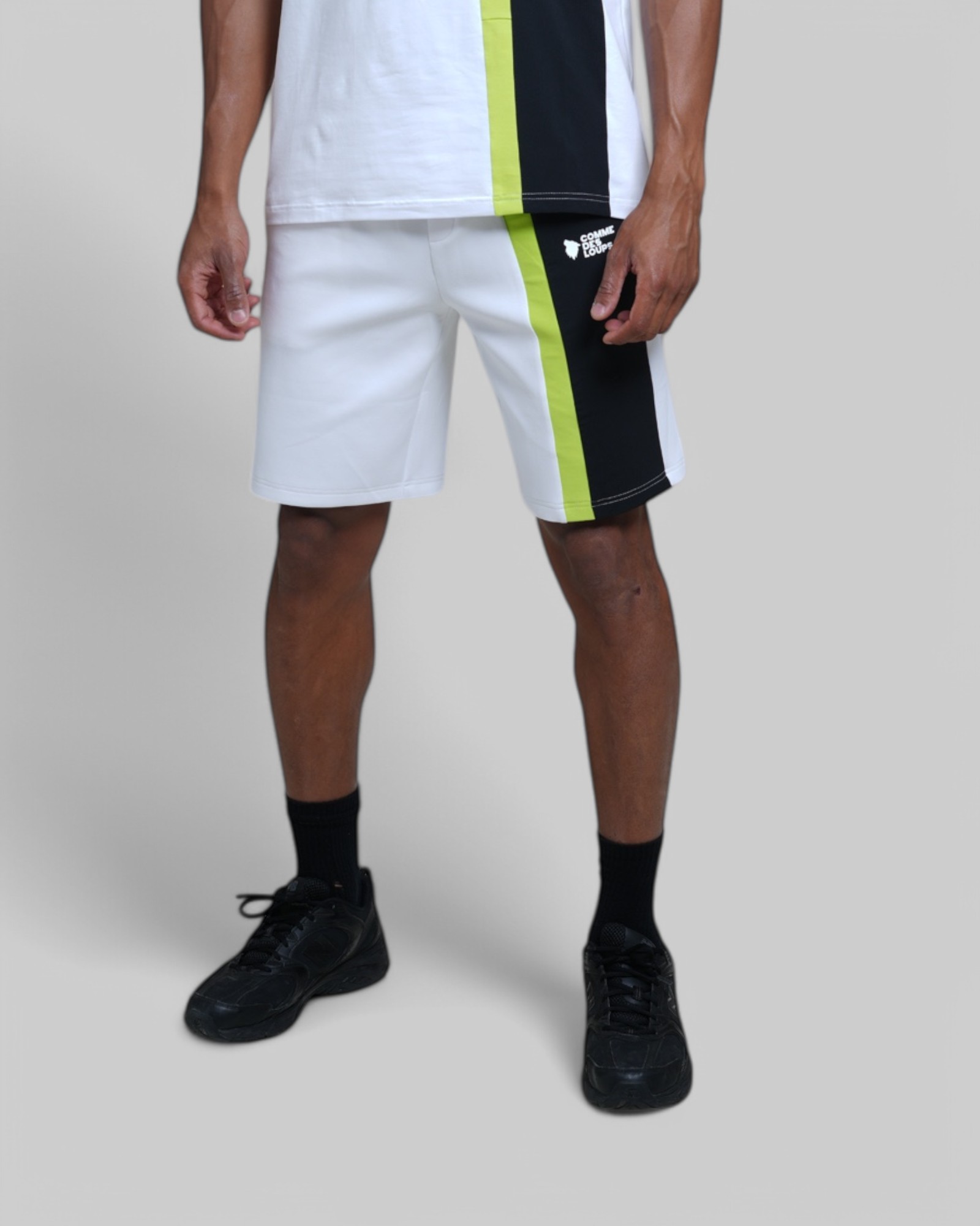 Short Comme Des Loups AMALFI Blanc/Fluo/Noir