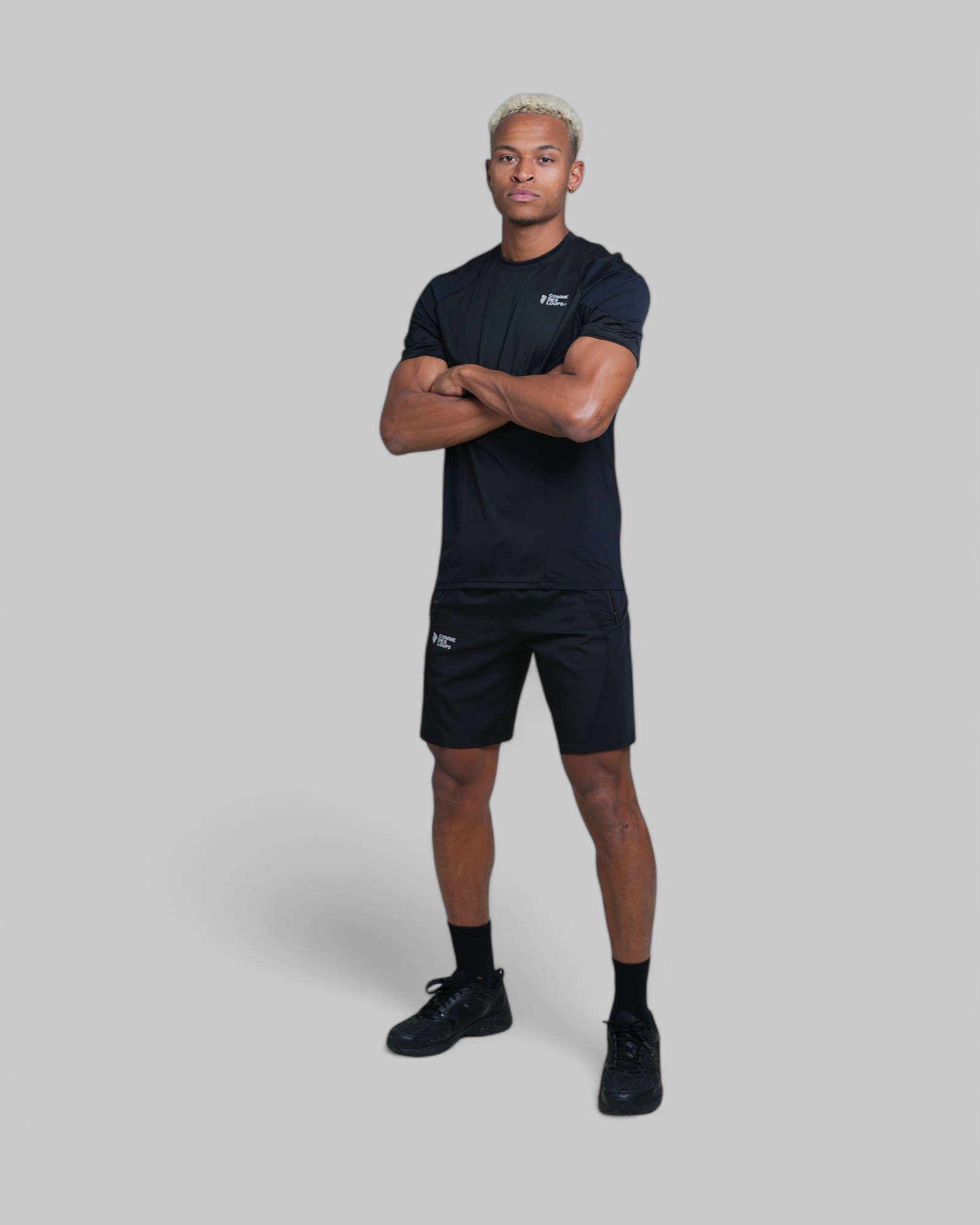 Ensemble Short T-Shirt FIGHTER Noir