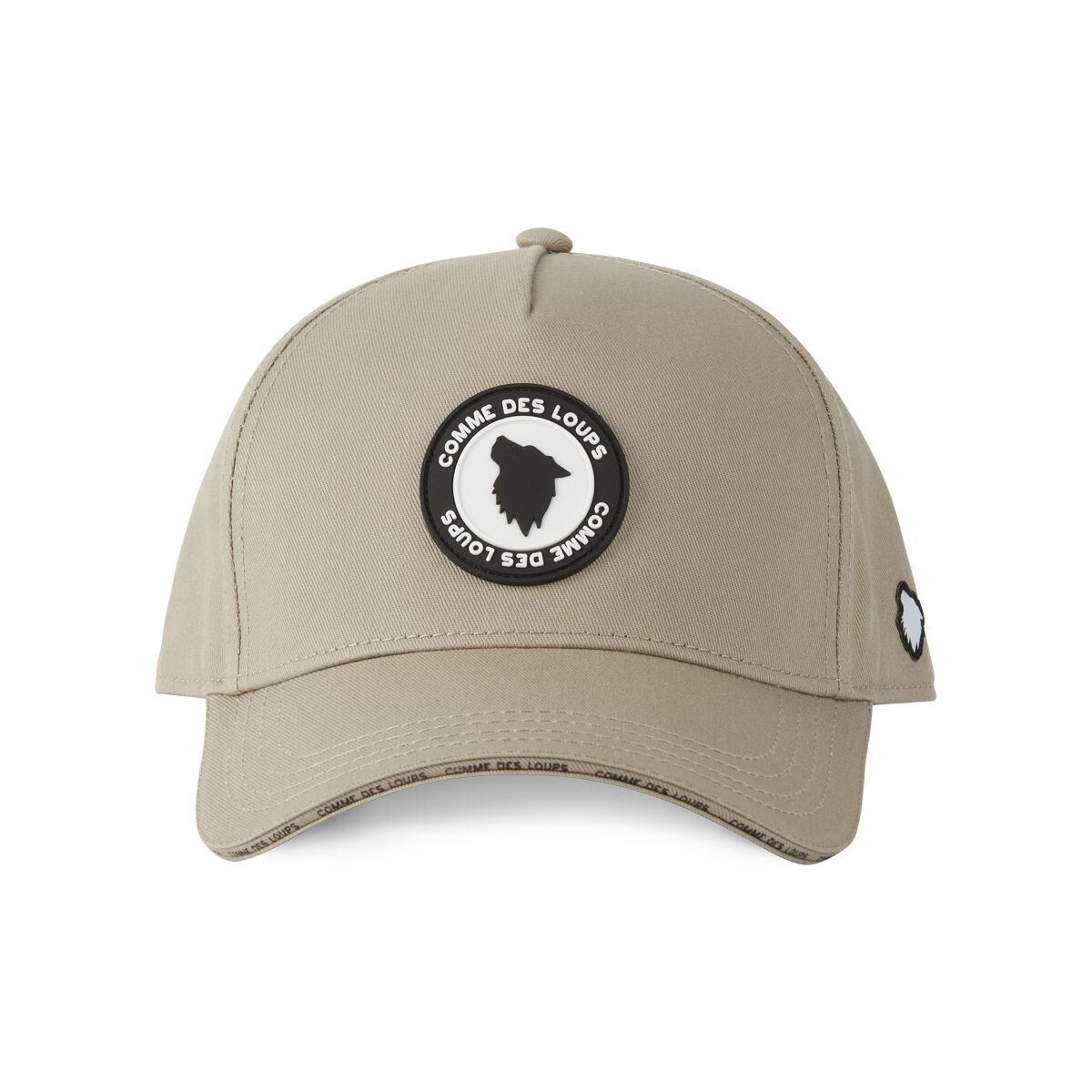 Casquette Comme Des Loups Avec Badge Rubber Beige