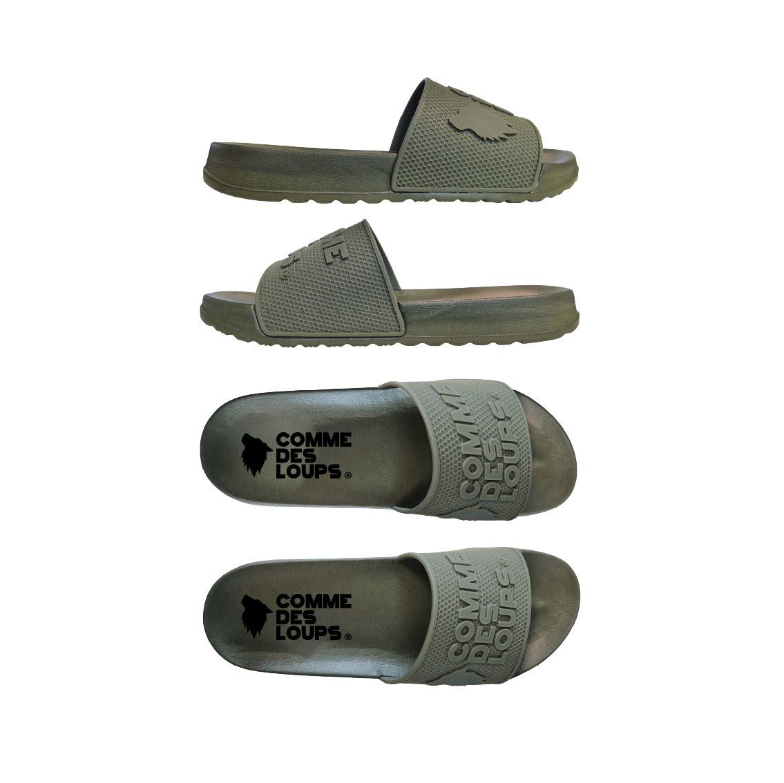 Claquettes COMME DES LOUPS Kaki