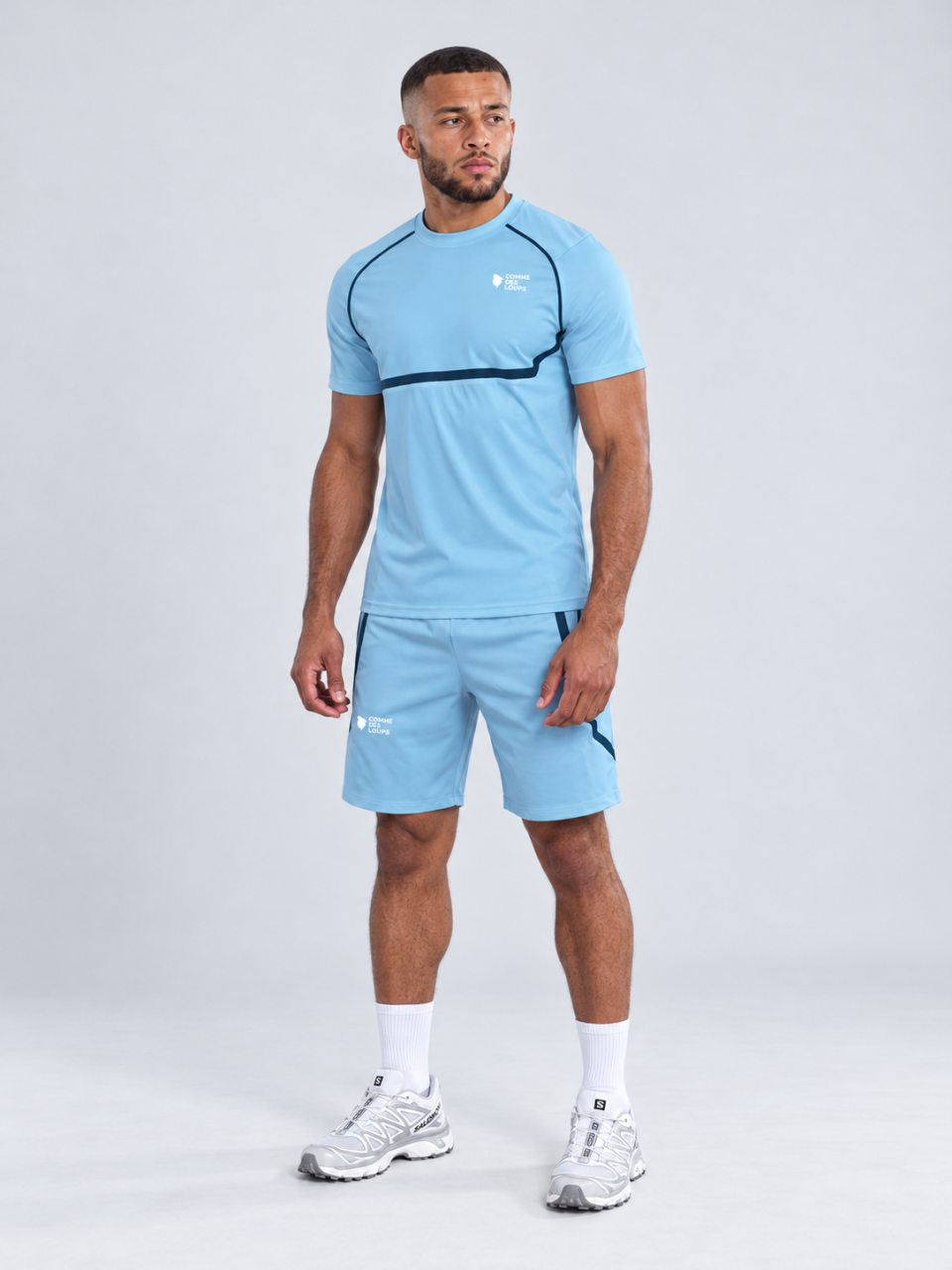 Ensemble Short T-Shirt  BALTIRUN Bleu Ocean