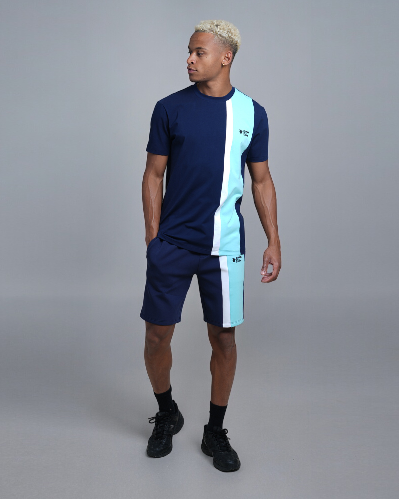 Ensemble Short T-Shirt AMALFI Océan Navy