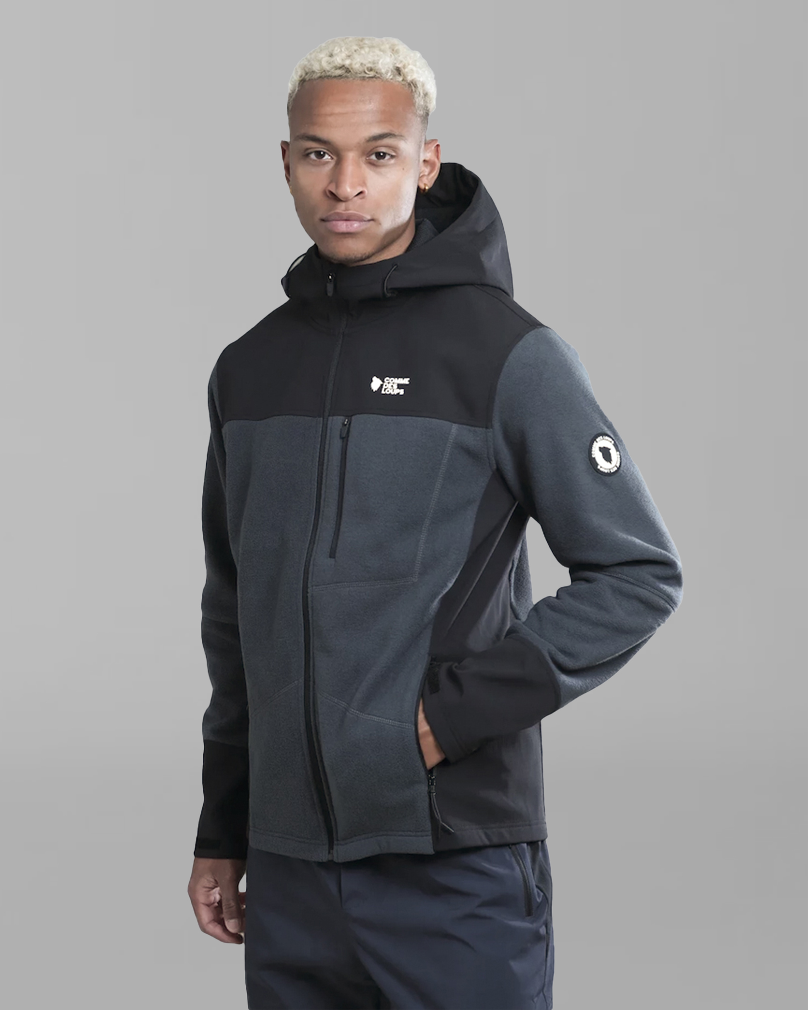 Veste Pole-R Capuche Gris Anthracite COMME DES LOUPS