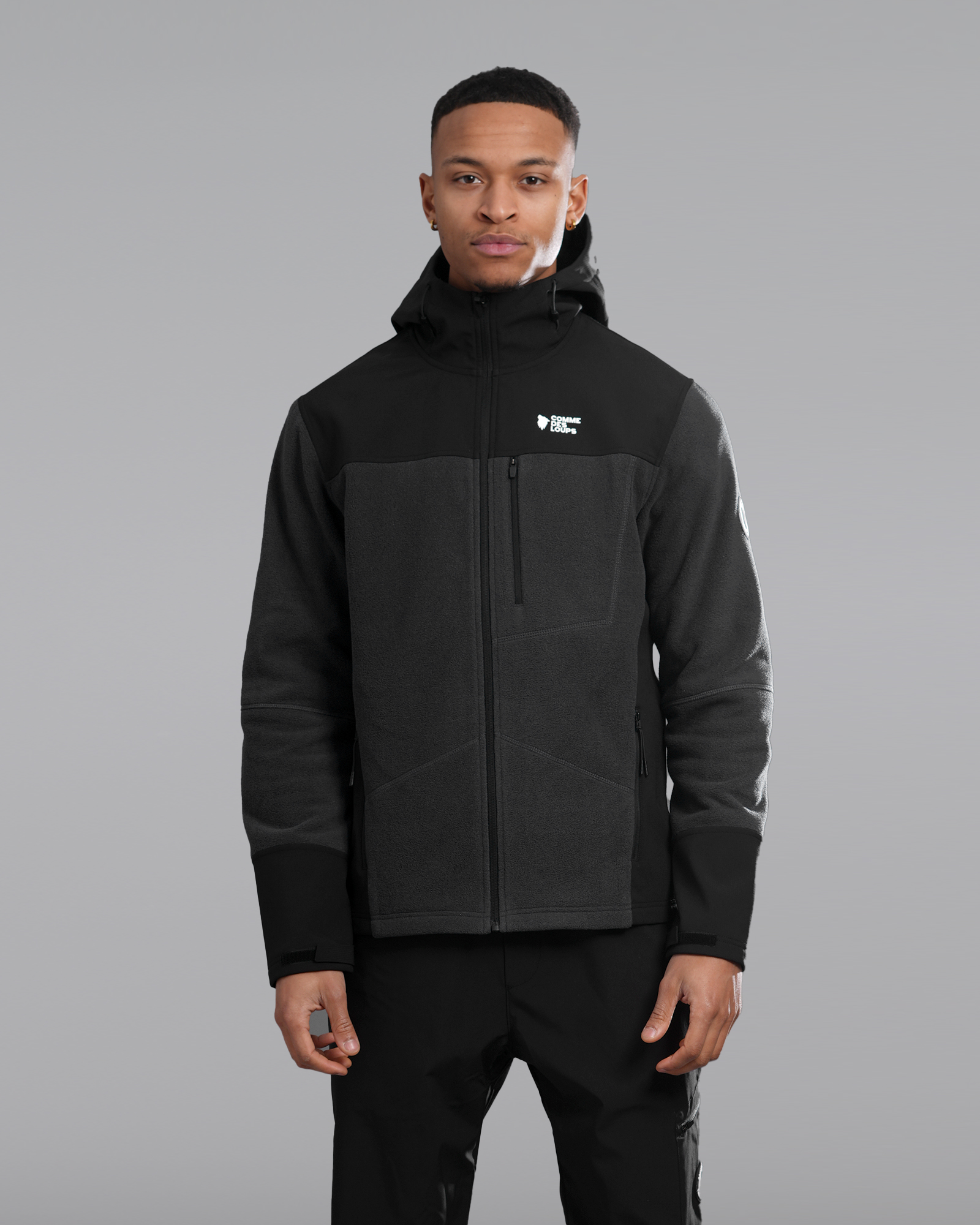 Veste Pole-R Capuche  Noir COMME DES LOUPS