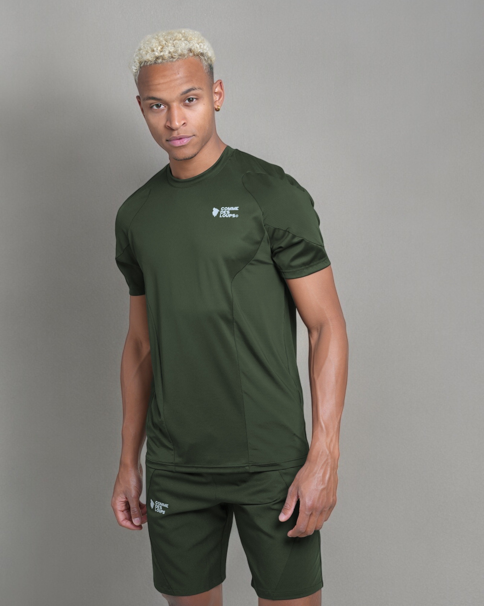 Tee-Shirt Comme Des Loups FIGHTER Kaki