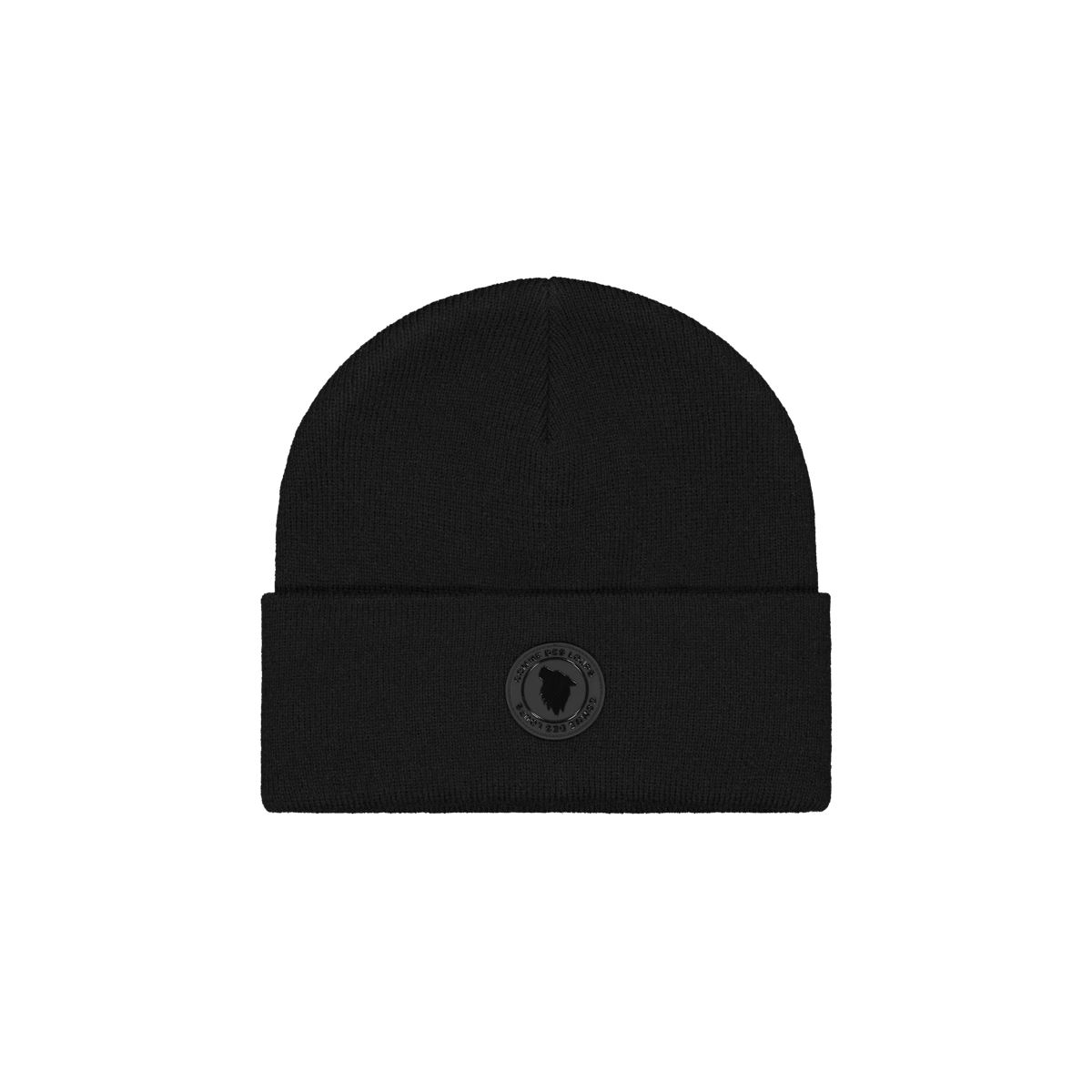 Bonnet COMME DES LOUPS LOGO Badge Rubber Noir