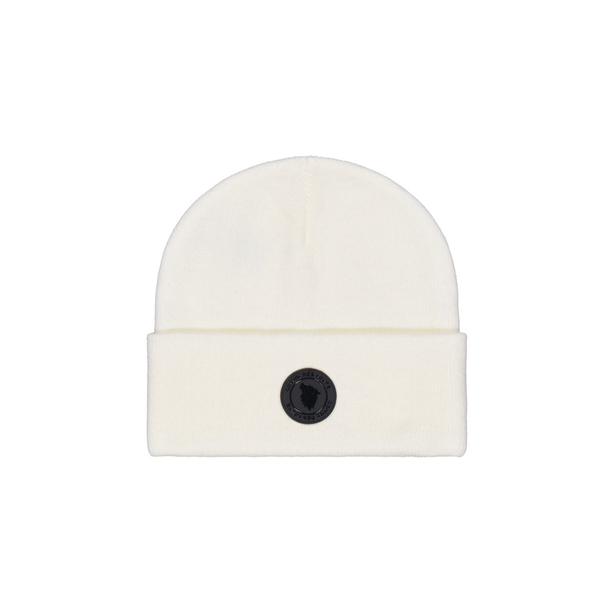 Bonnet COMME DES LOUPS LOGO Badge Rubber Blanc