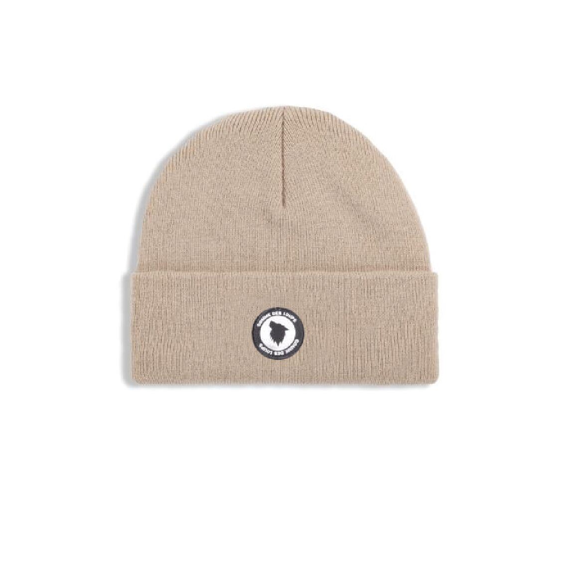 BONNET COMME DES LOUPS LOGO Badge Beige
