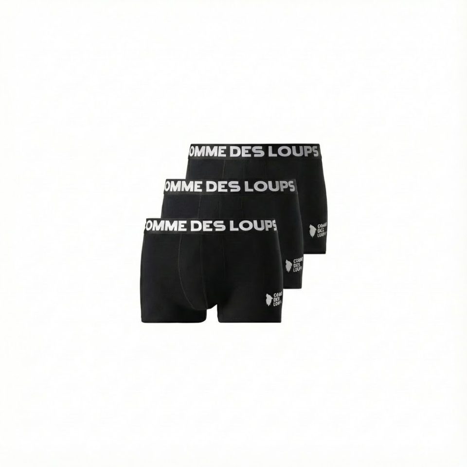 LOT DE 3 BOXERS NOIR