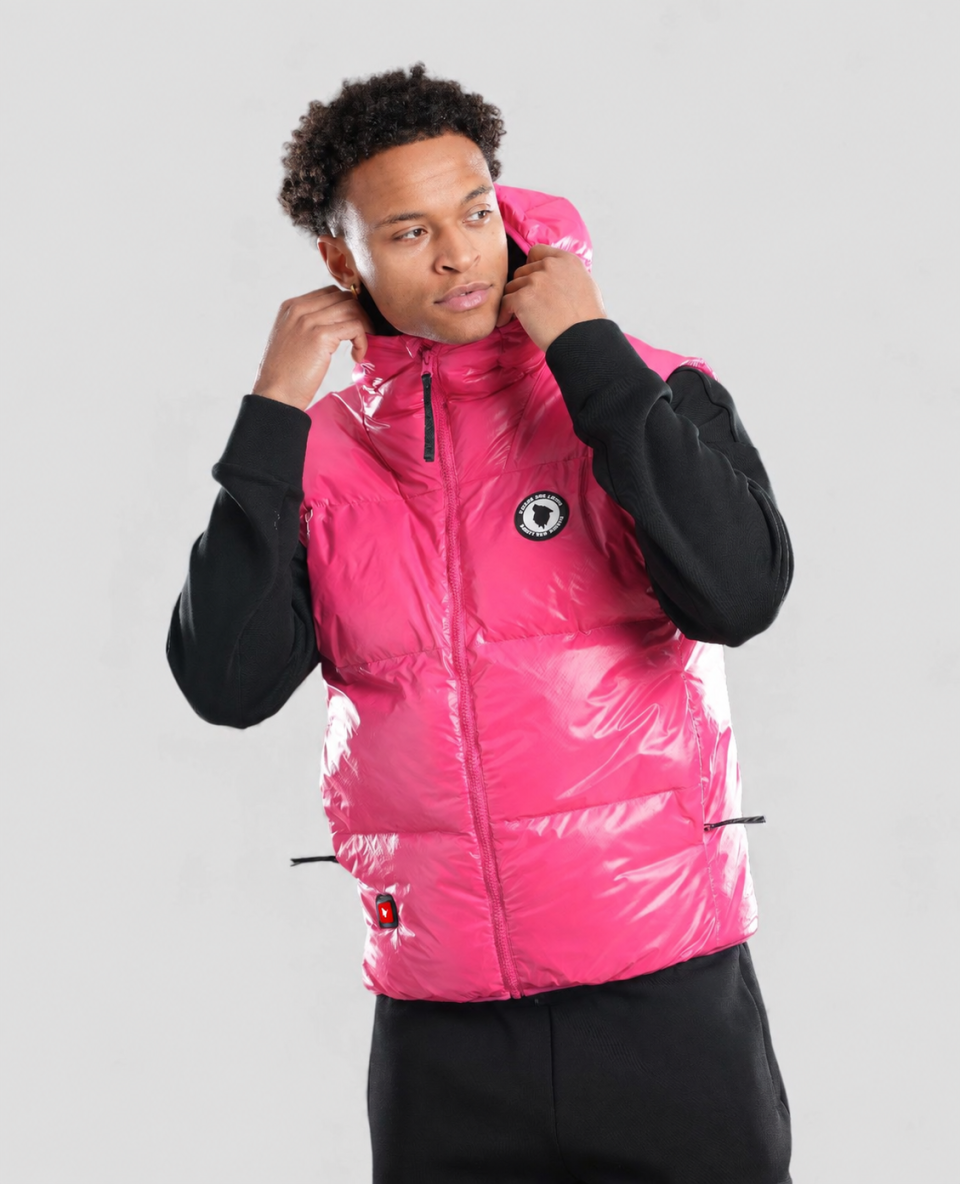 Doudoune Chauffante Sans Manche SEOUL Fushia