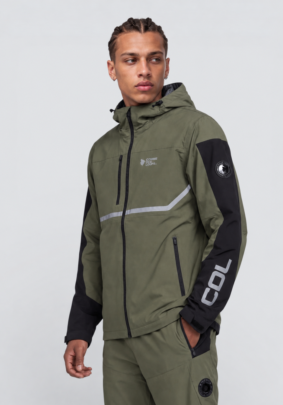 Veste Homme ALKOR Kaki-Noir