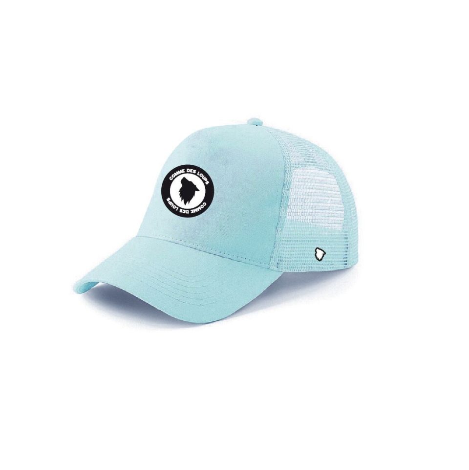 Casquette Trucker Badge Comme Des Loups Bleu Ciel