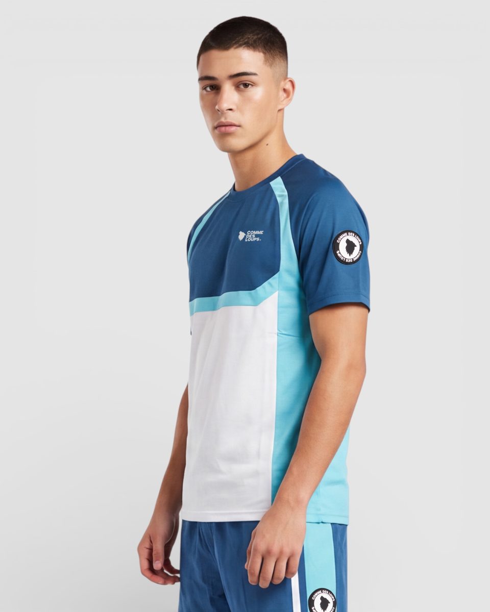 Tee-Shirt Homme MASTER Blanc Bleu