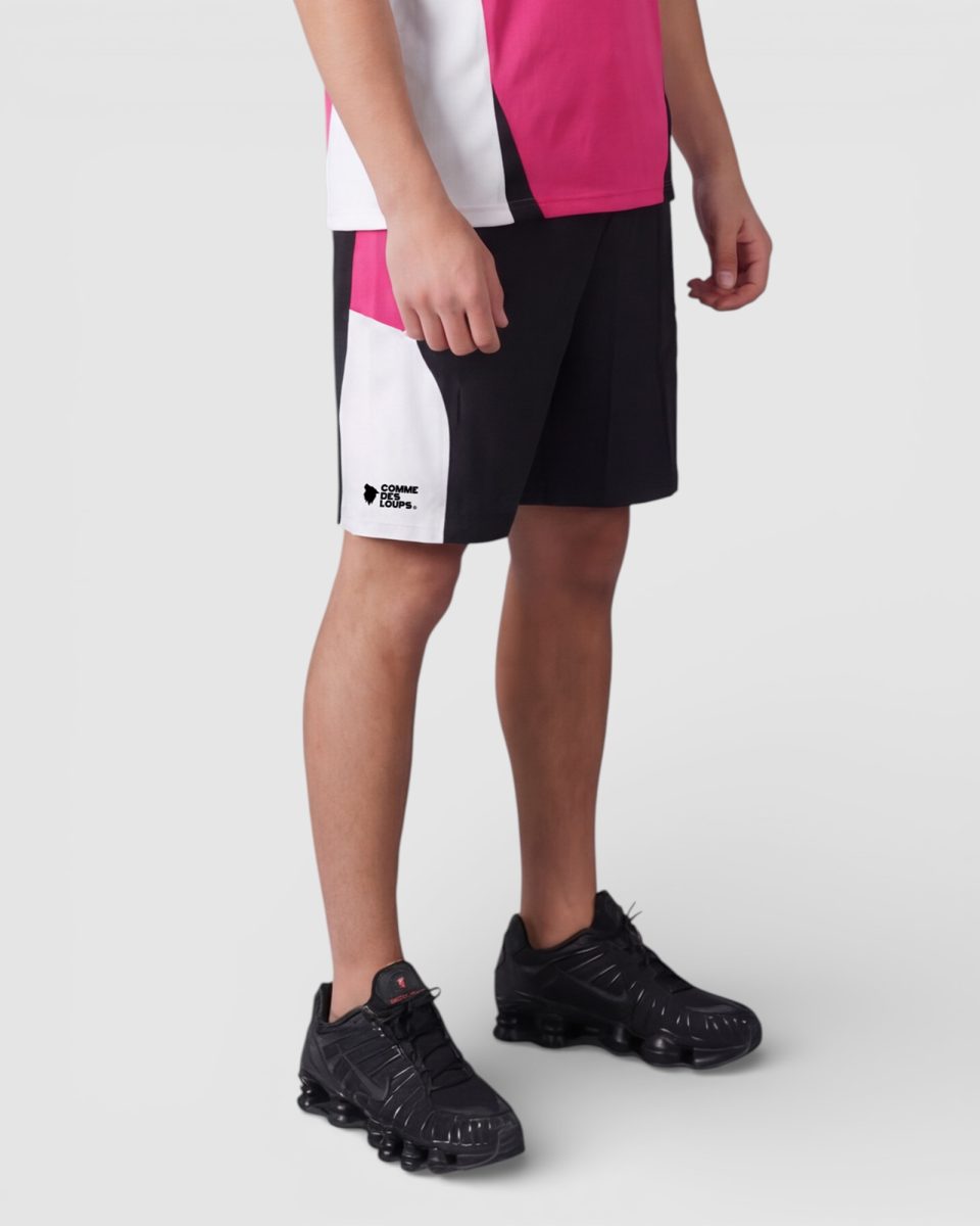 Short Comme Des Loups WAVE Noir Blanc Fuchsia