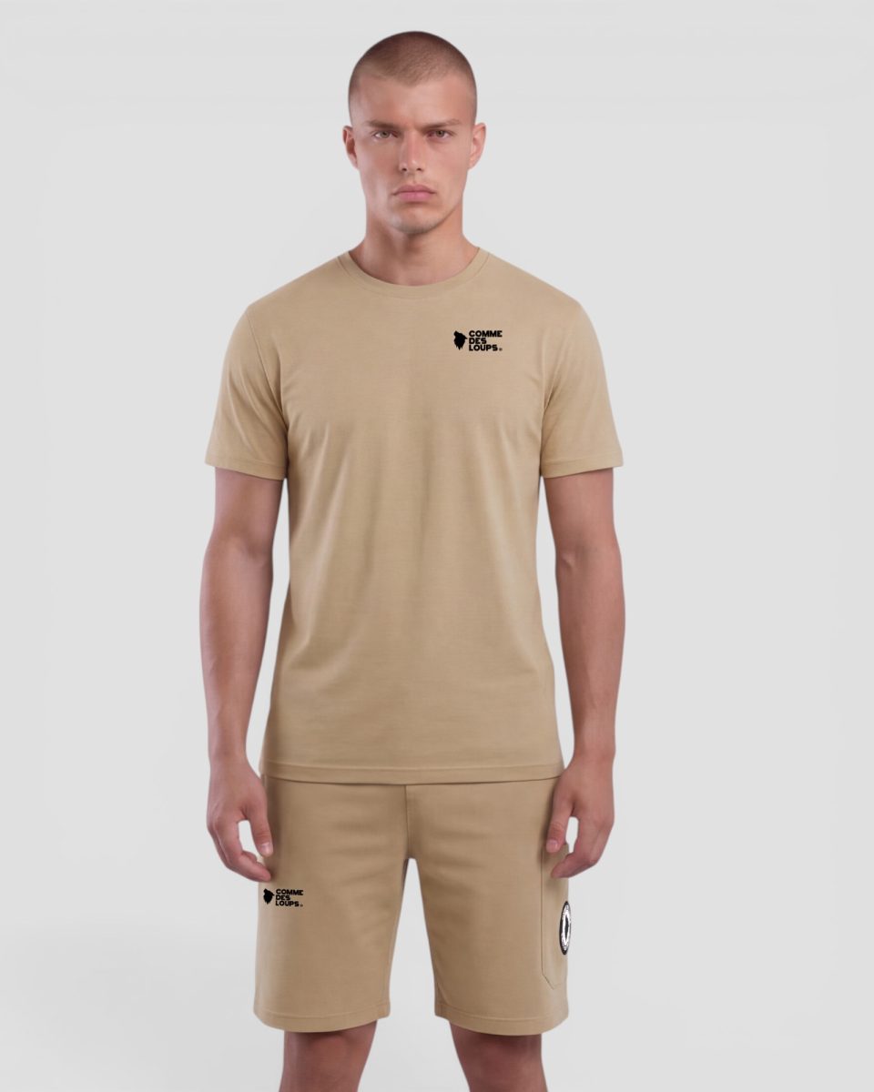 Ensemble Short Tee-shirt Classico Kamel