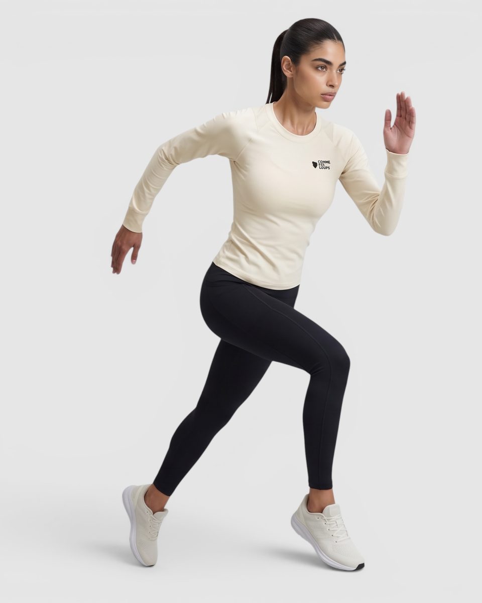 Tee-Shirt Manche Longue Femme CAMELIA Ivoire