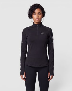 haut technique manche longue WONDER pour femme NOIR